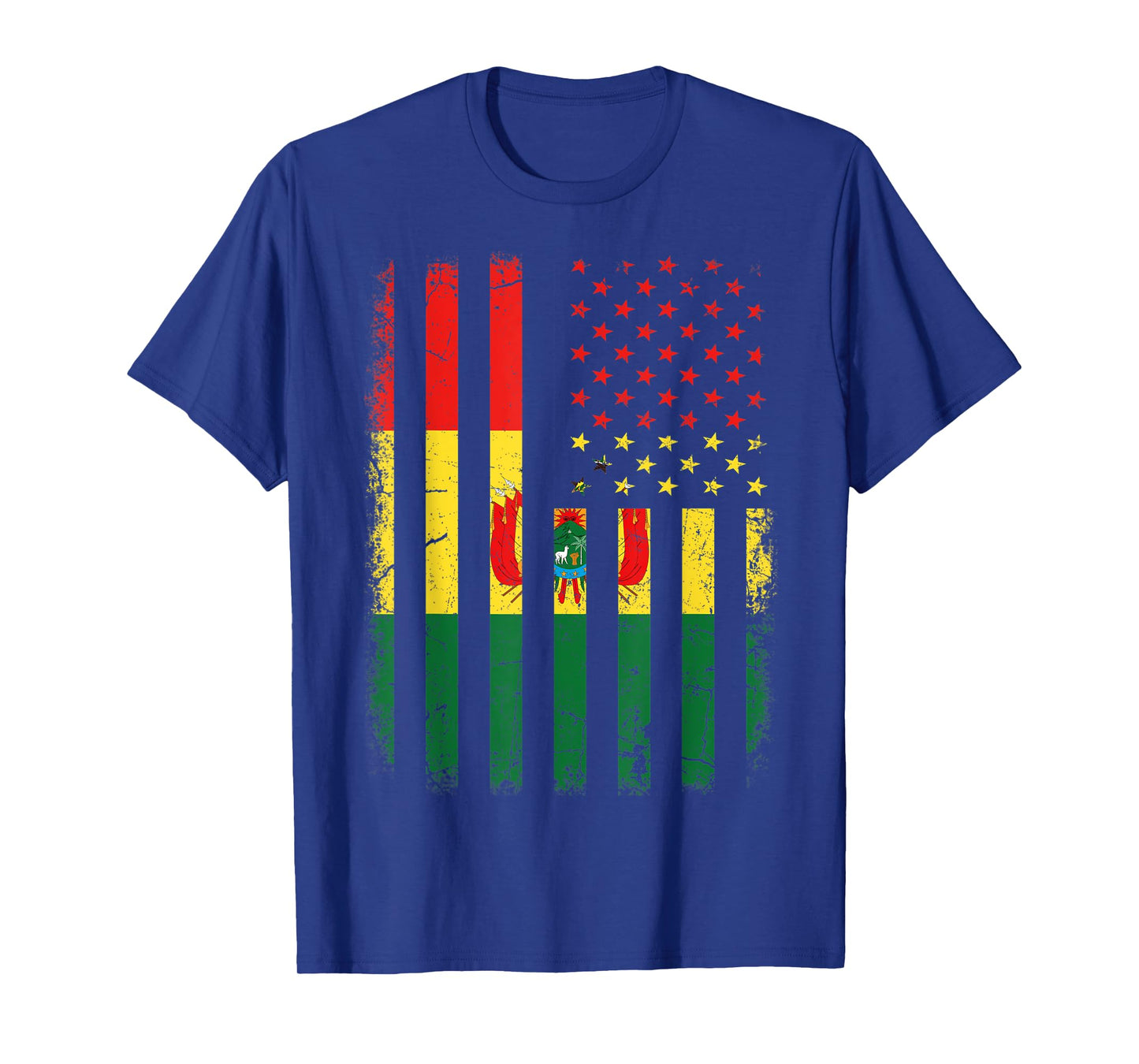 Bolivian American Flag Bolivian Roots Bolivia America T-Shirt