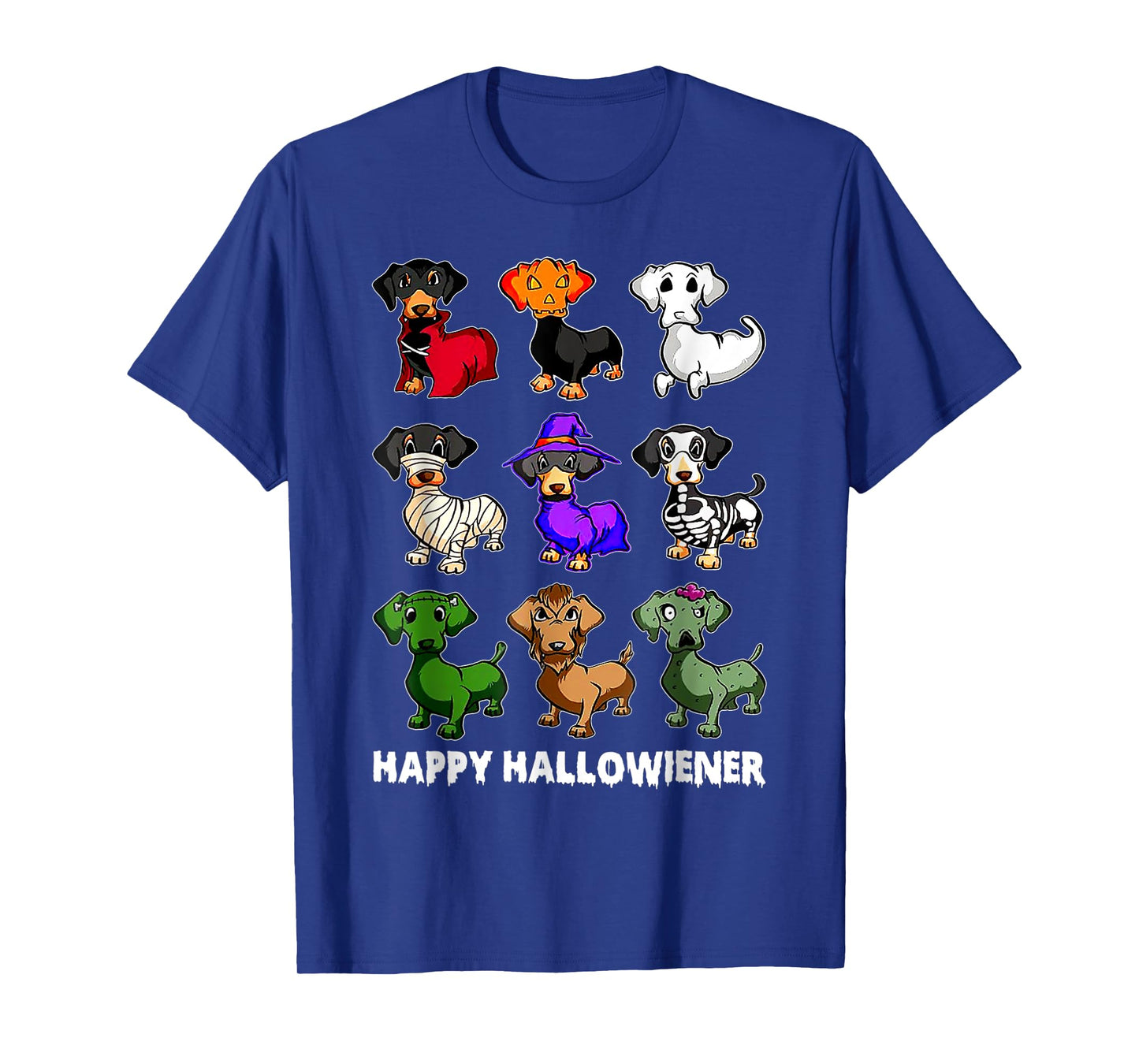 Dachshund Happy Halloweiner Funny Halloween Dogs Lover T-Shirt
