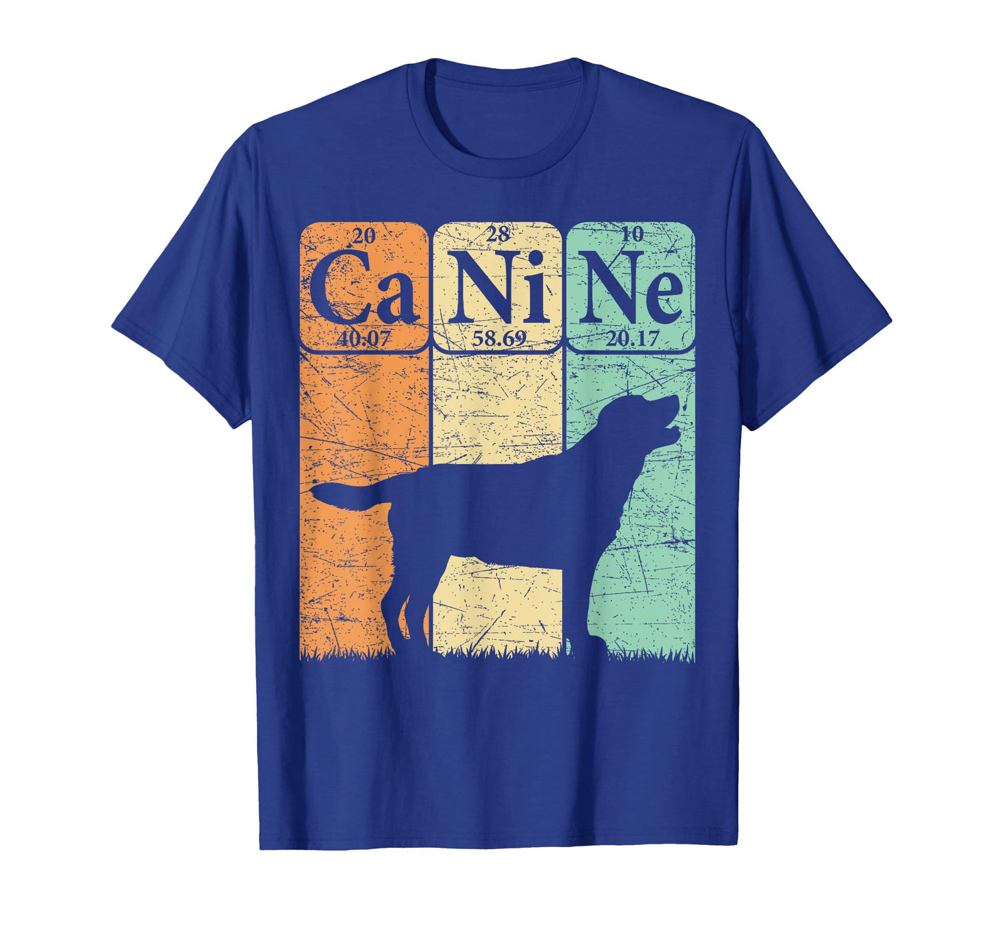 Labrador Retriever Dog Periodic Table Elements Dog Lover T-Shirt