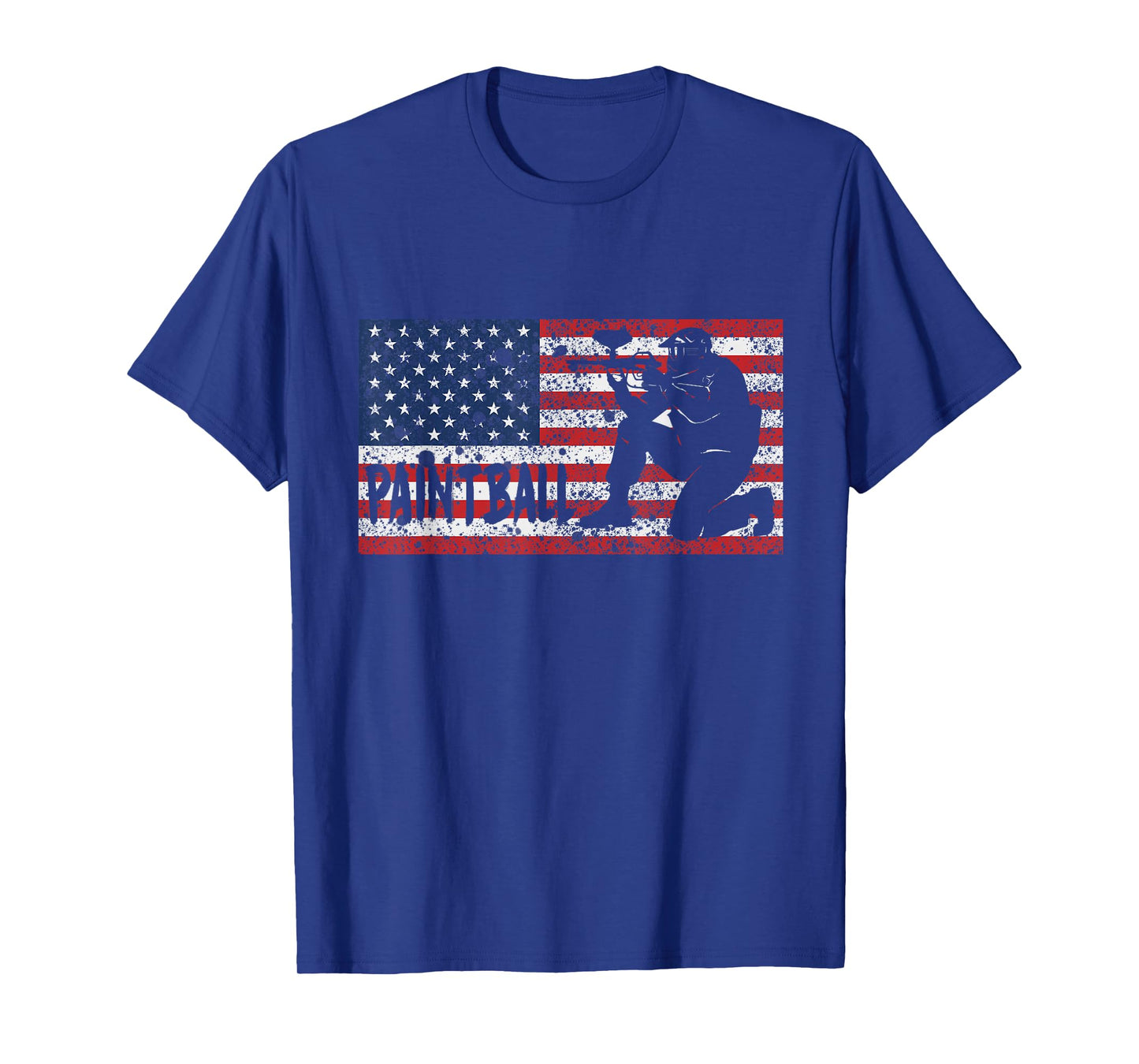 Vintage American USA Flag Paintball T-Shirt