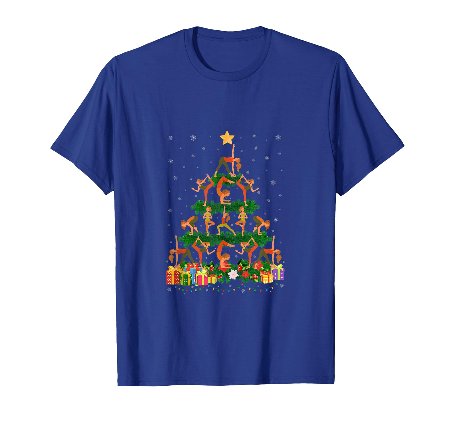 Funny Xmas Outfit for Yoga Lovers Ugly Christmas Sweater Tank Top