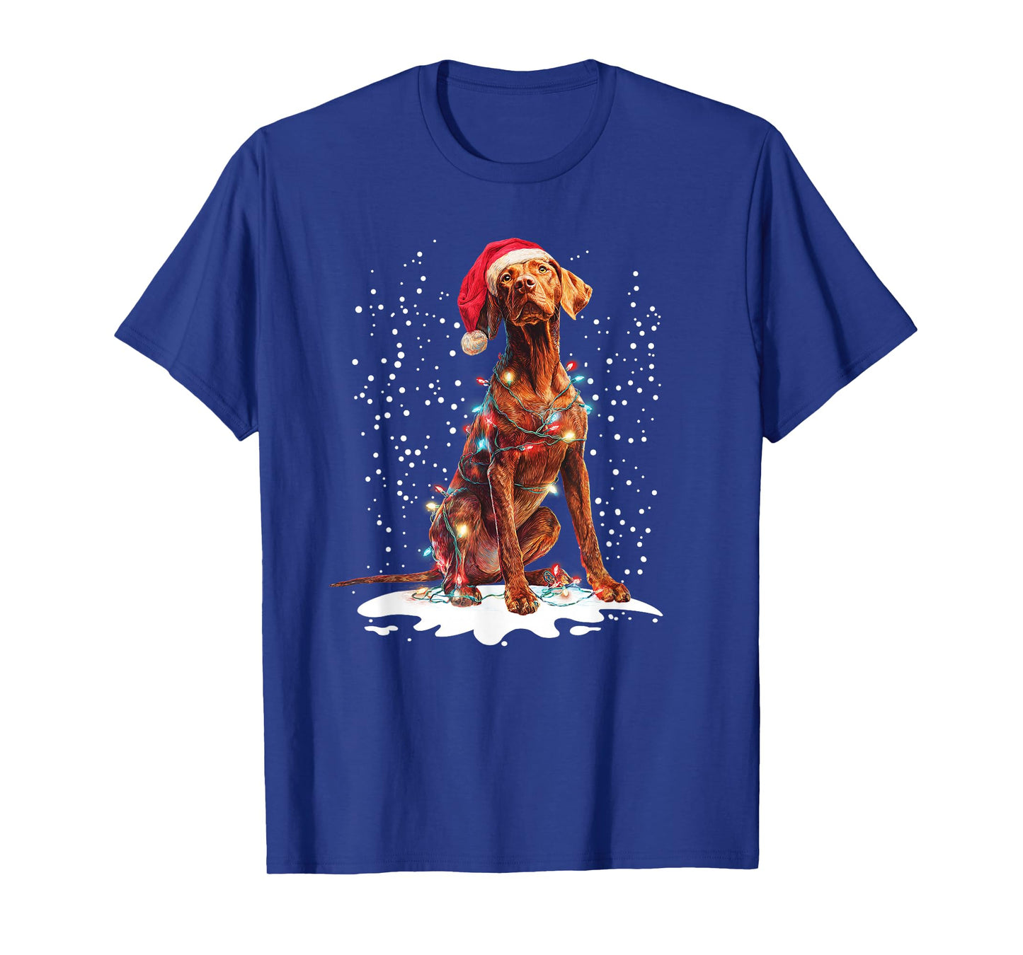 Dog Xmas Men Women Favorite Vizsla Christmas T-Shirt