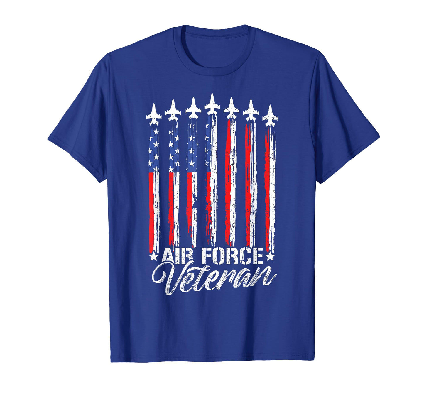 Patriotic US Air Force Veteran Flag USA American USAF T-Shirt