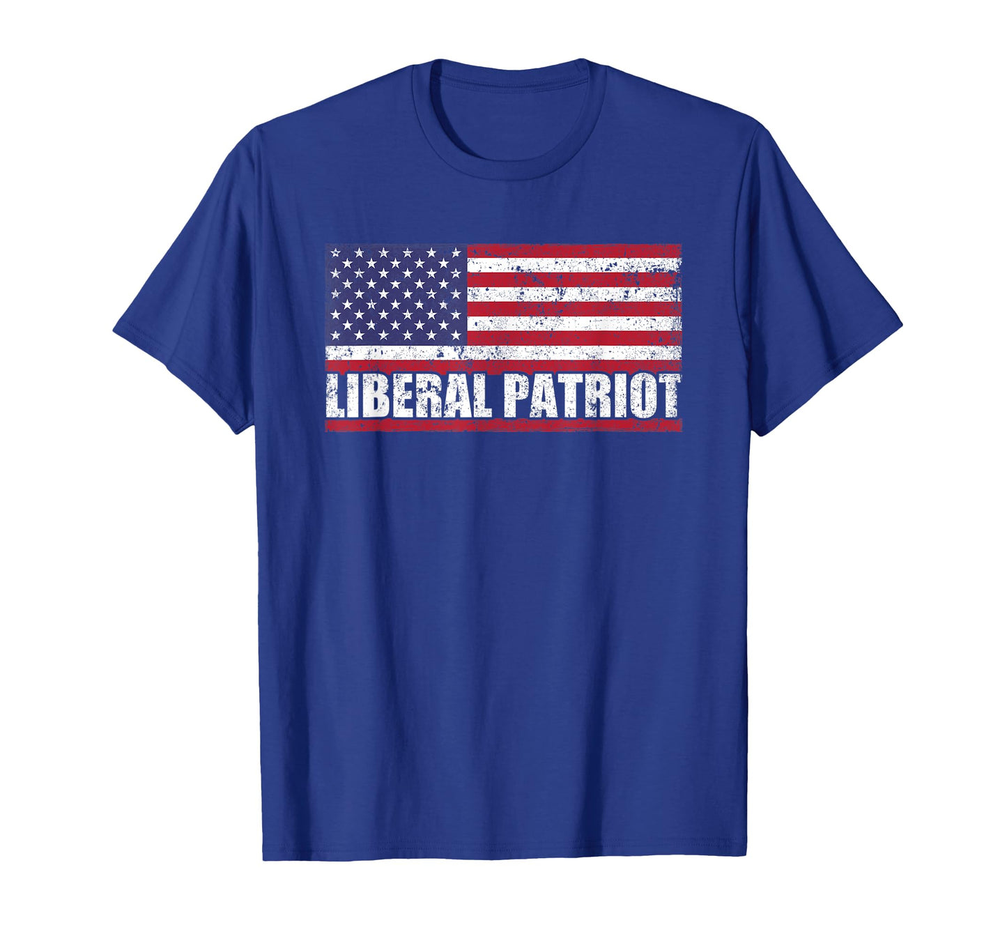 Liberal Patriot USA Flag Patriotic Proud American T-Shirt for Women Men