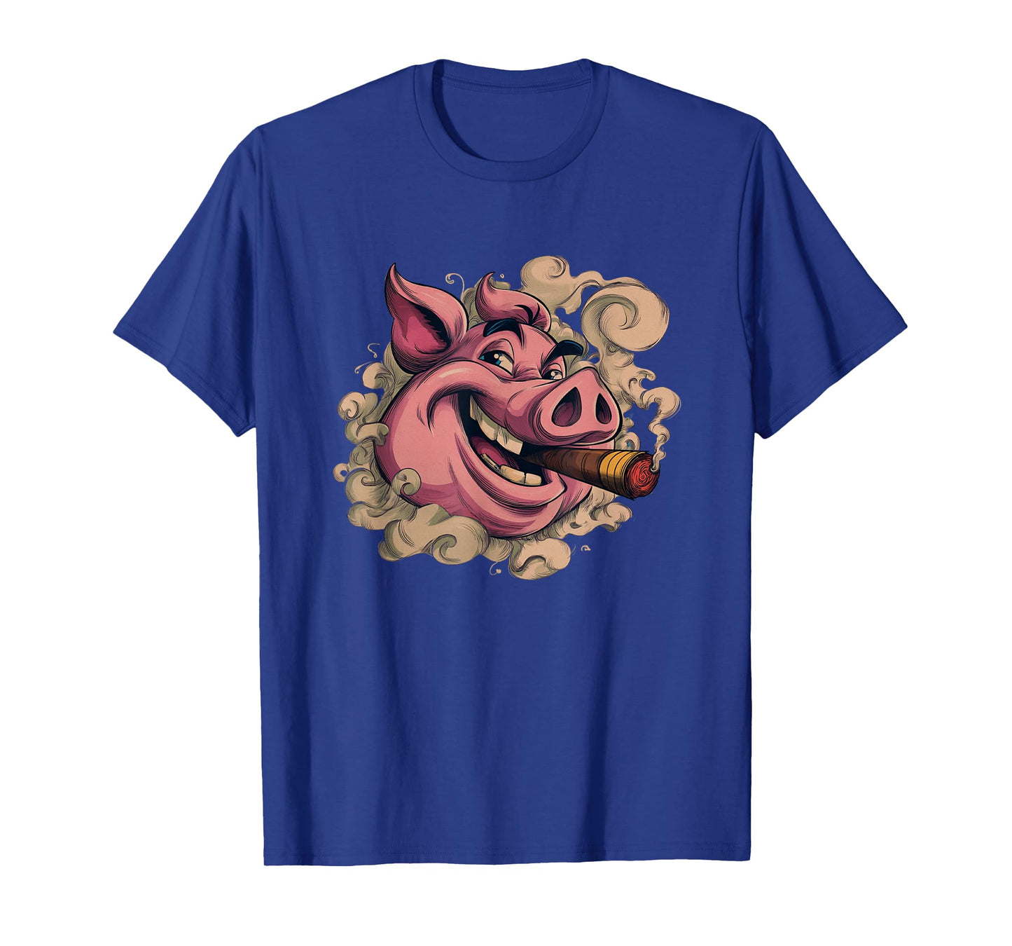 Cool Pig Head with Smoking Cigar Costume T-Shirt