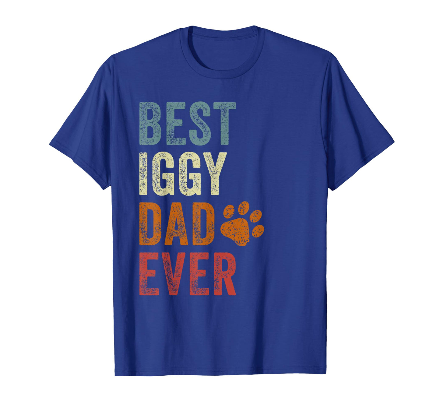 Retro Best Iggy Dad Ever Italian Greyhound Papa Father's Day T-Shirt