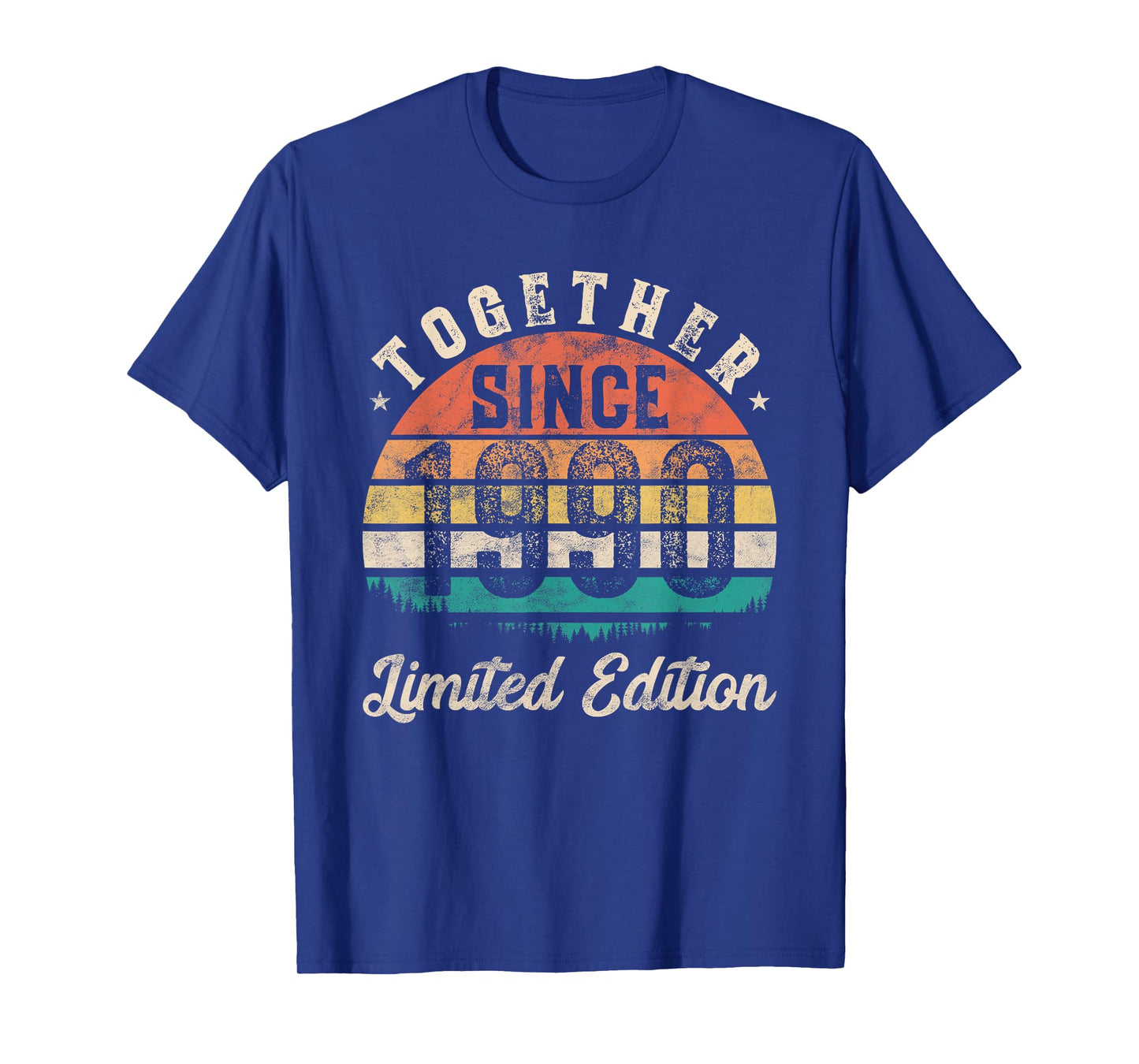 Together Since 1990 Couple 35th years wedding Anniversary T-Shirt
