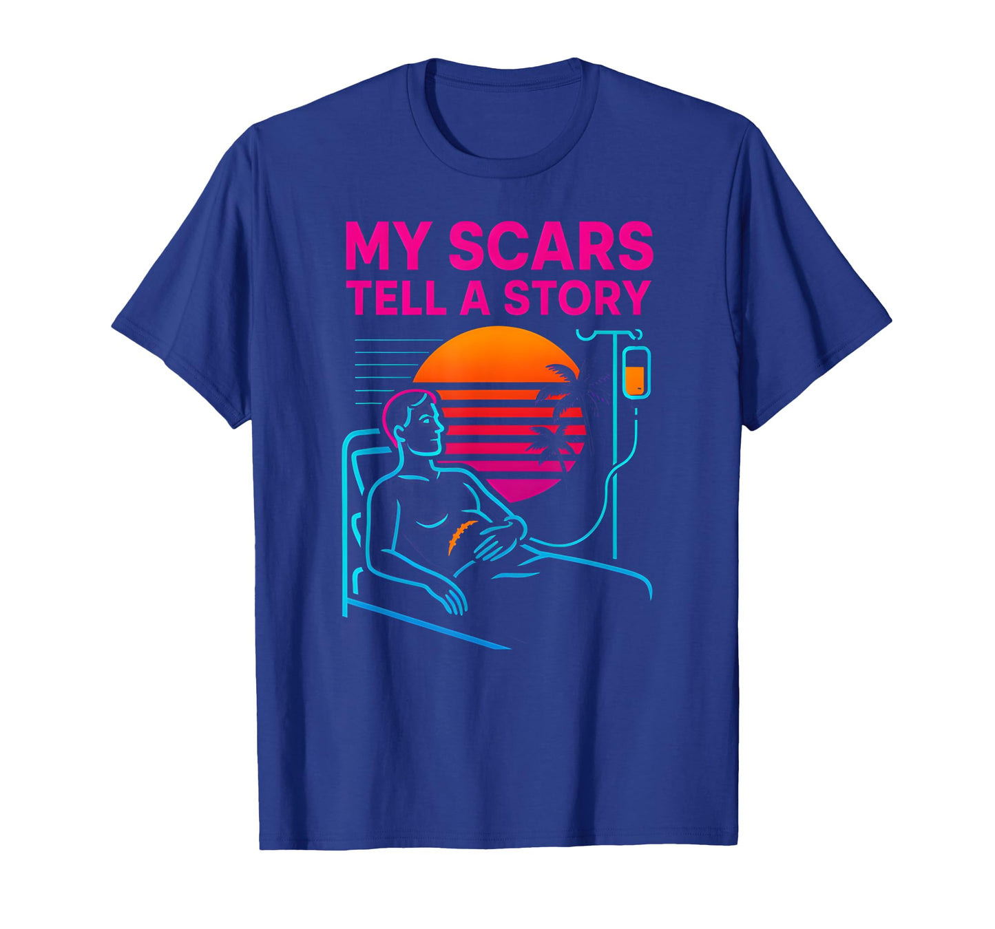 Transplant My Scars Tell a Story Vintage Mens Surgery Patien T-Shirt