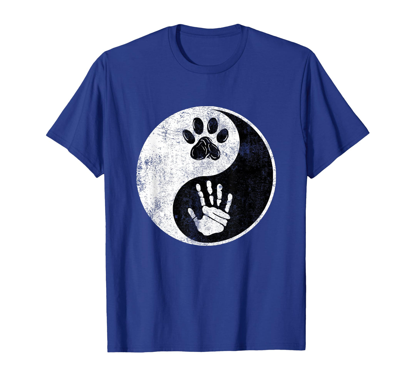 Paw Hand Yin Yang Cute Pet and Owner Harmony Balance Gift T-Shirt