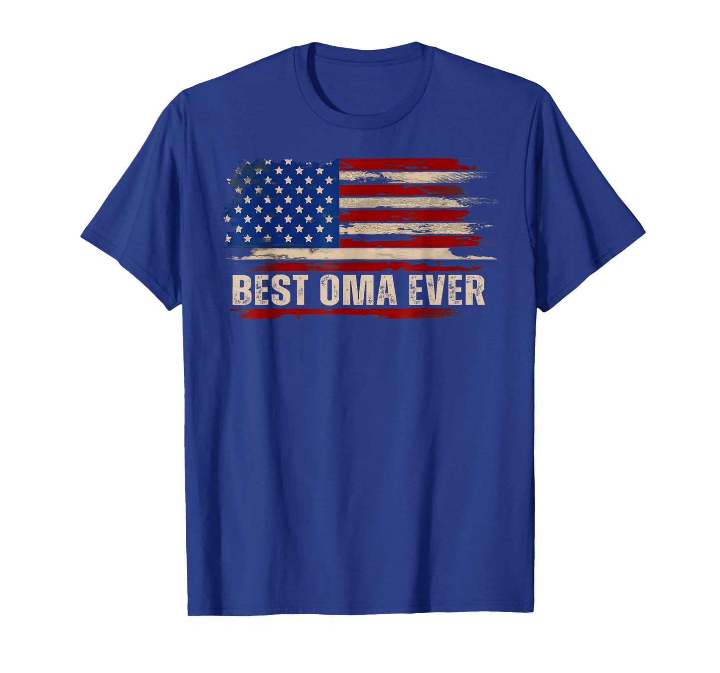 Vintage Best Oma Ever American Flag Mother's Day T-Shirt