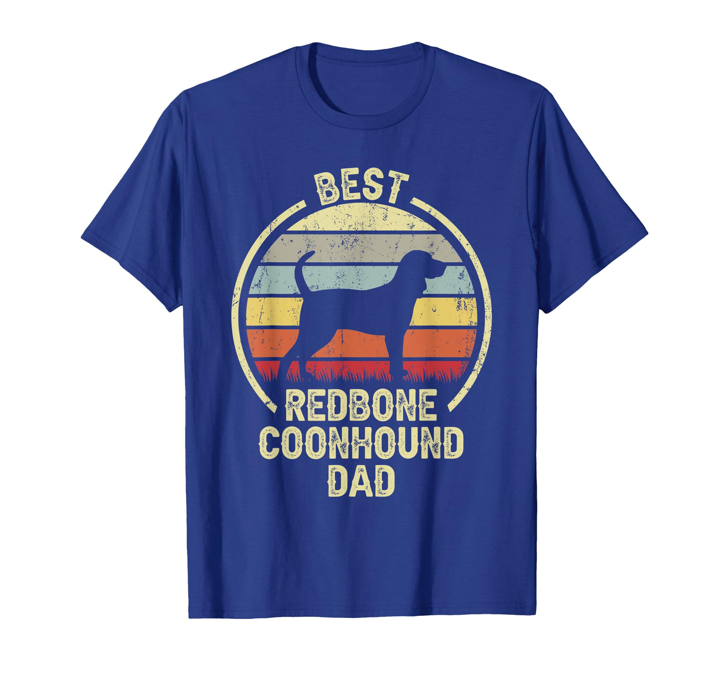 Best Dog Father Dad - Vintage Reds Redbone Coonhound T-Shirt for Men Women