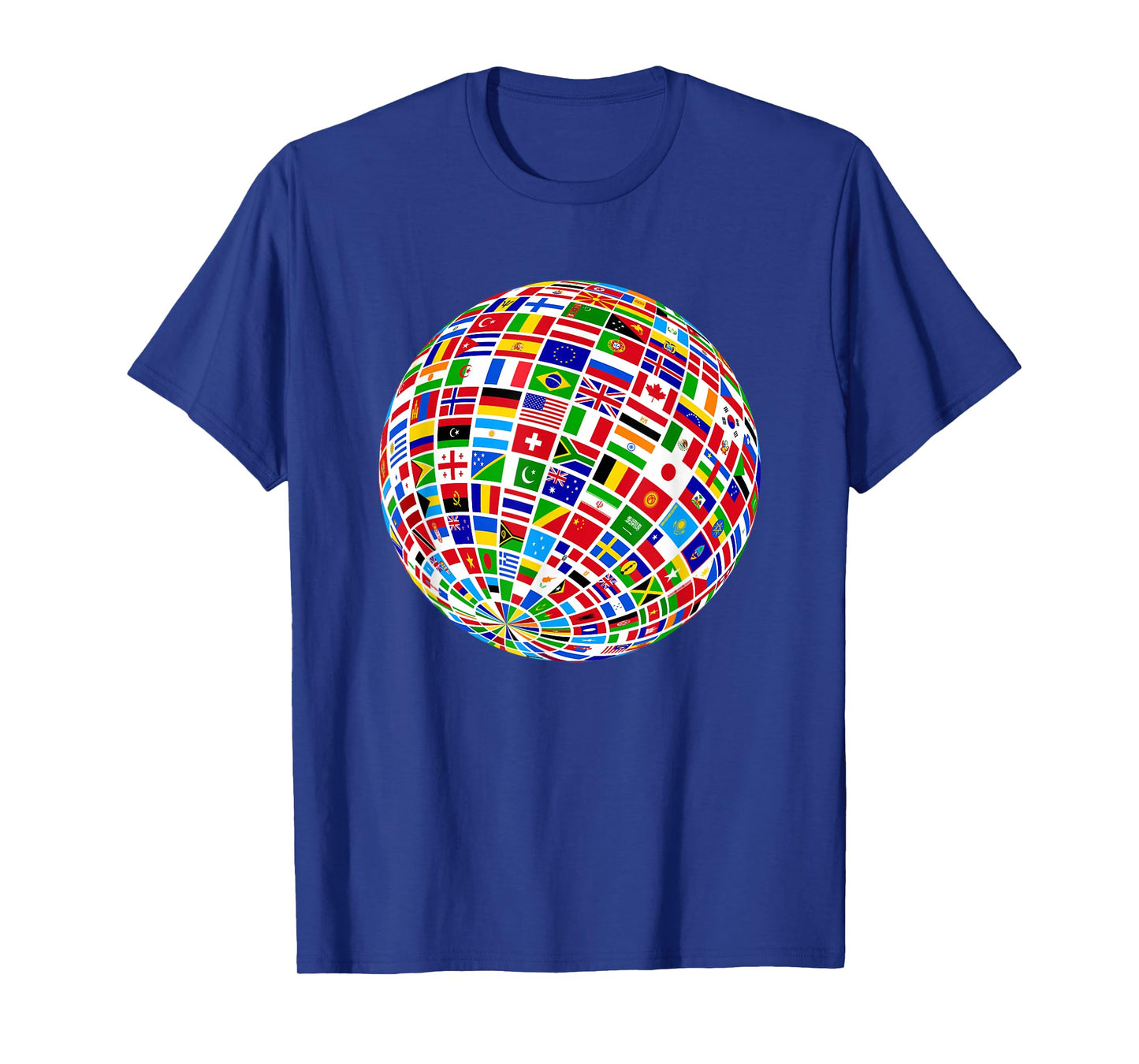 Cool Flags of The World Illustration Novelty Graphic Designs T-Shirt