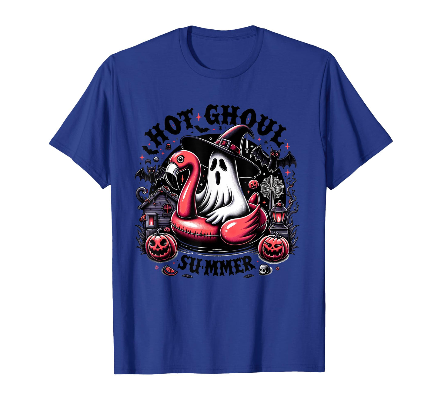 Halloween Summer Celebrate Summerween Ghost Spooky Creepy T-Shirt for Men Women Kids