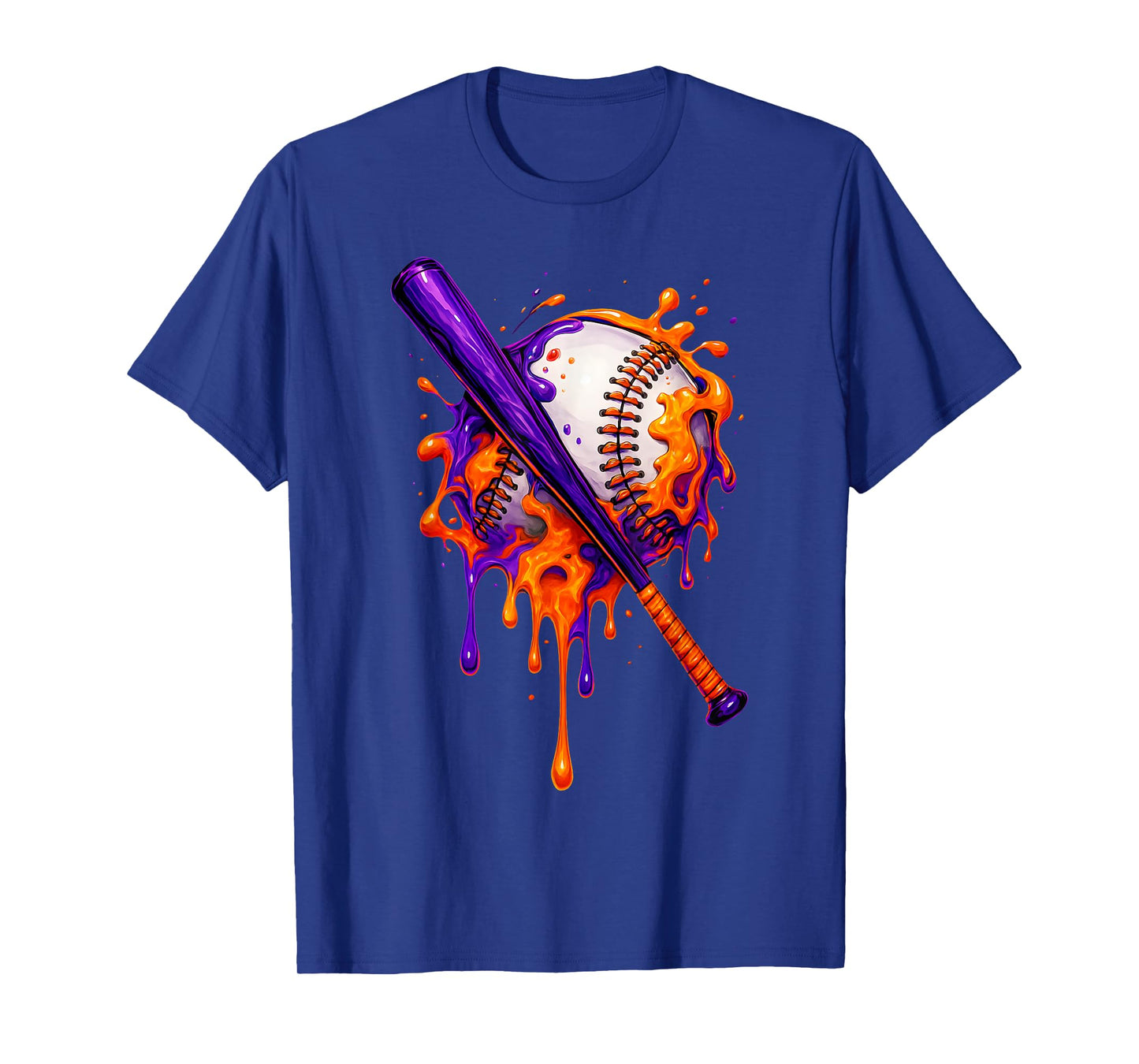 Respect The Drip Baseball Ice Cream Drip Halloween Men Boys T-Shirt