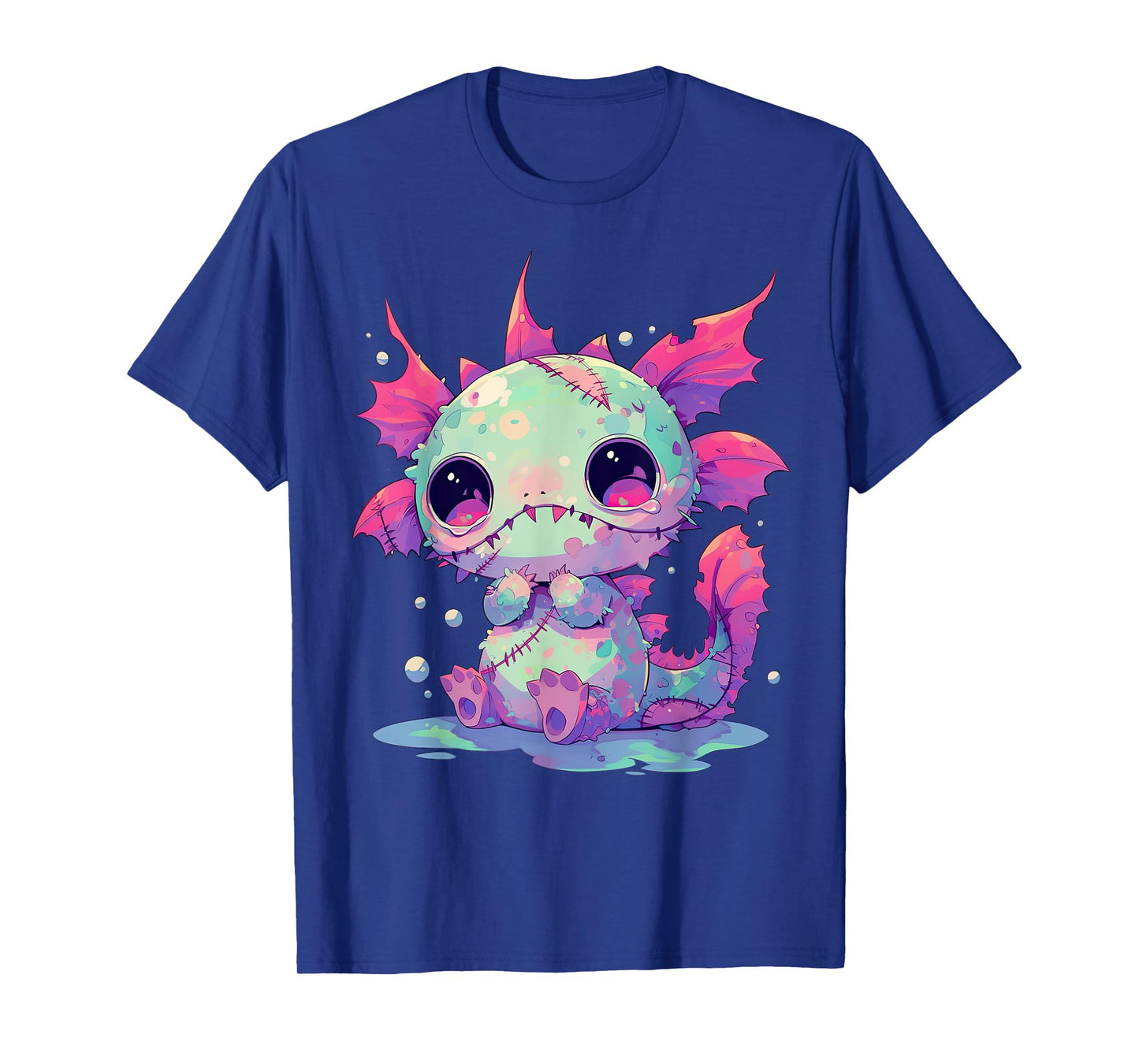 Kawaii Pastel Goth Creepy Cute Zombie Axolotl T-Shirt