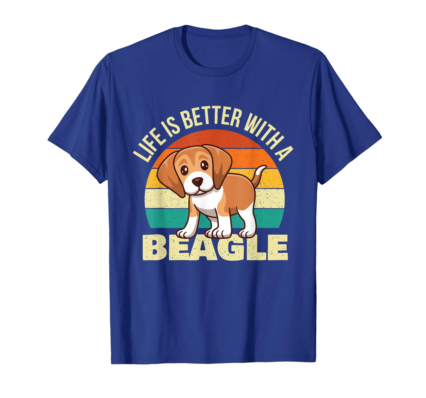 Life is Better with A Beagle - Retro Dog Lover Animal Lover T-Shirt for Men Women Girls Kids