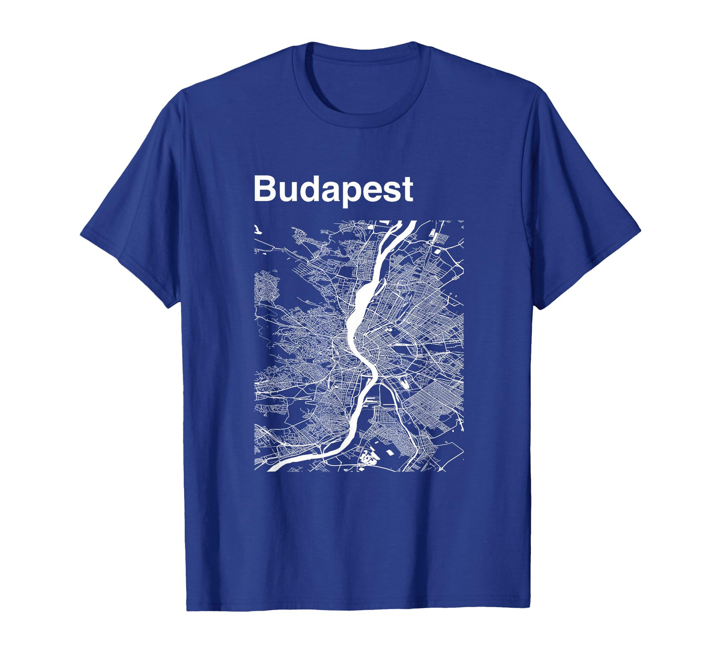 Budapest Hungary Classic City Map Graphic T-Shirt