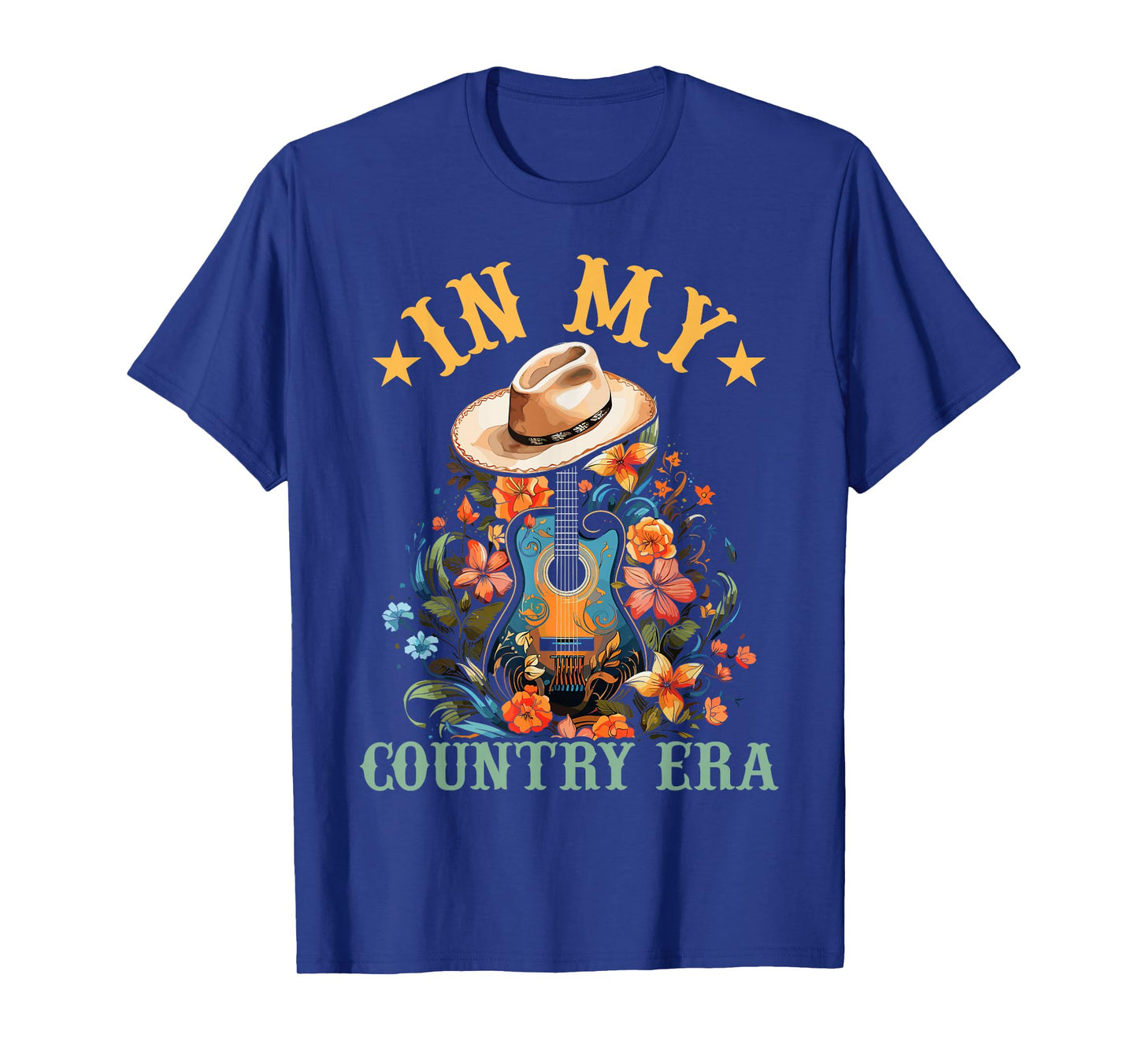 In My Country Era Funny Guitar Western Man Woman T-Shirt