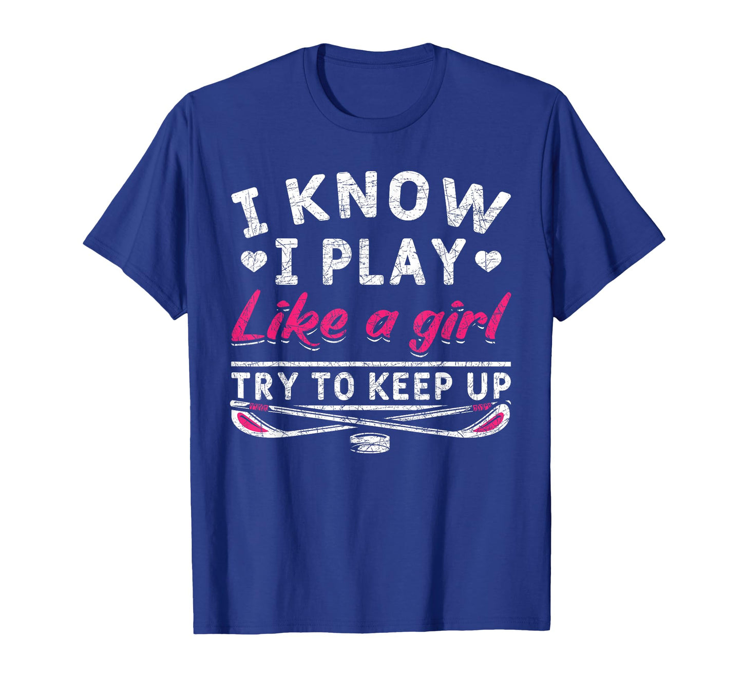 Hockey Player Women Girls Kids Gift Funny Ice Hockey T-Shirt