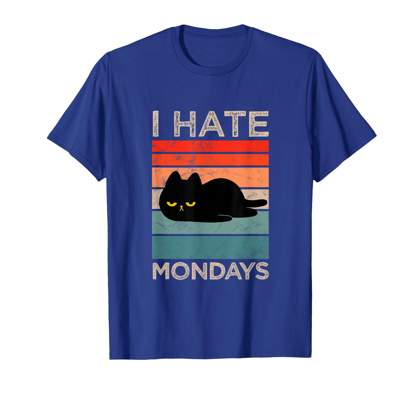 I Hate Mondays Retro Cat – Funny Lazy Cat T-Shirt