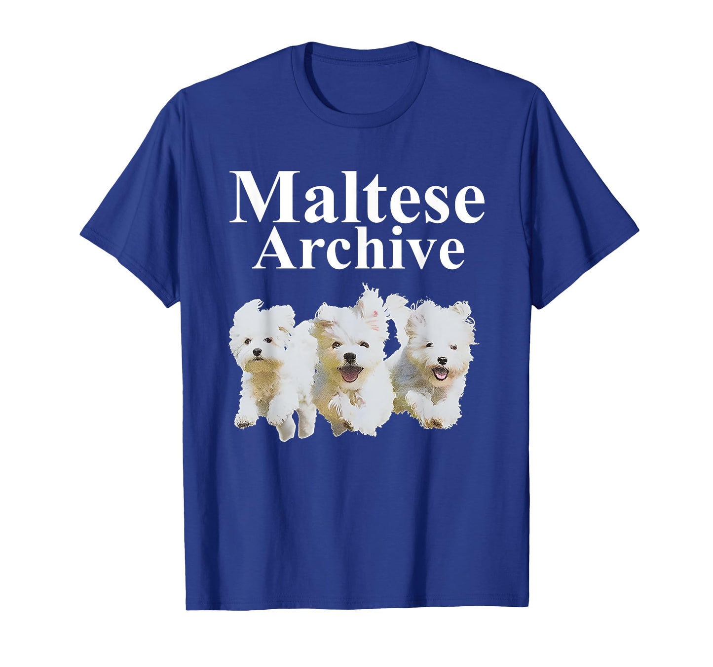Dog Maltese Archive Funny Dog Lover T-Shirt for Men Women