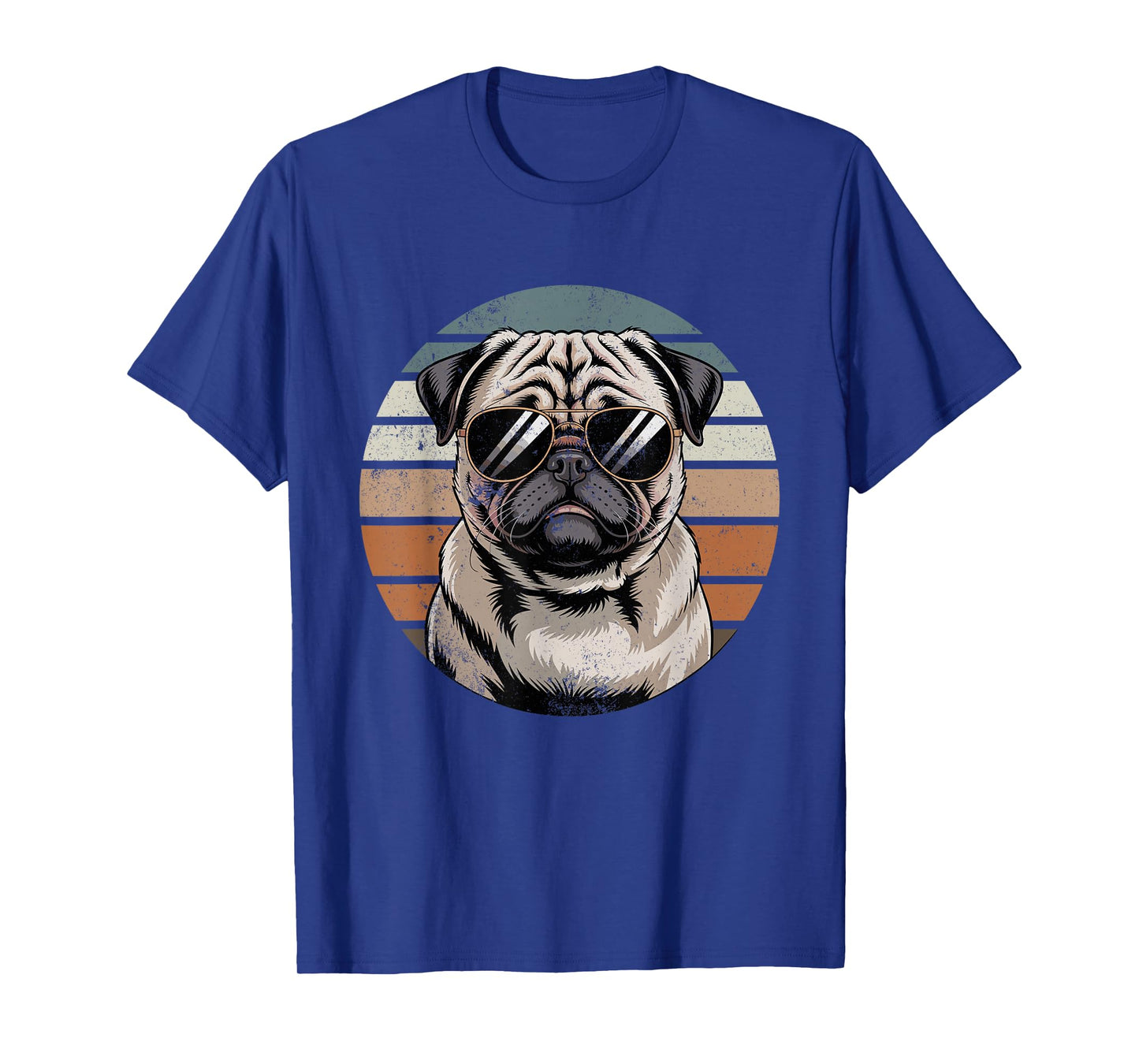 Cool Proud Pug Men Women Vintage Dog Owners T-Shirt