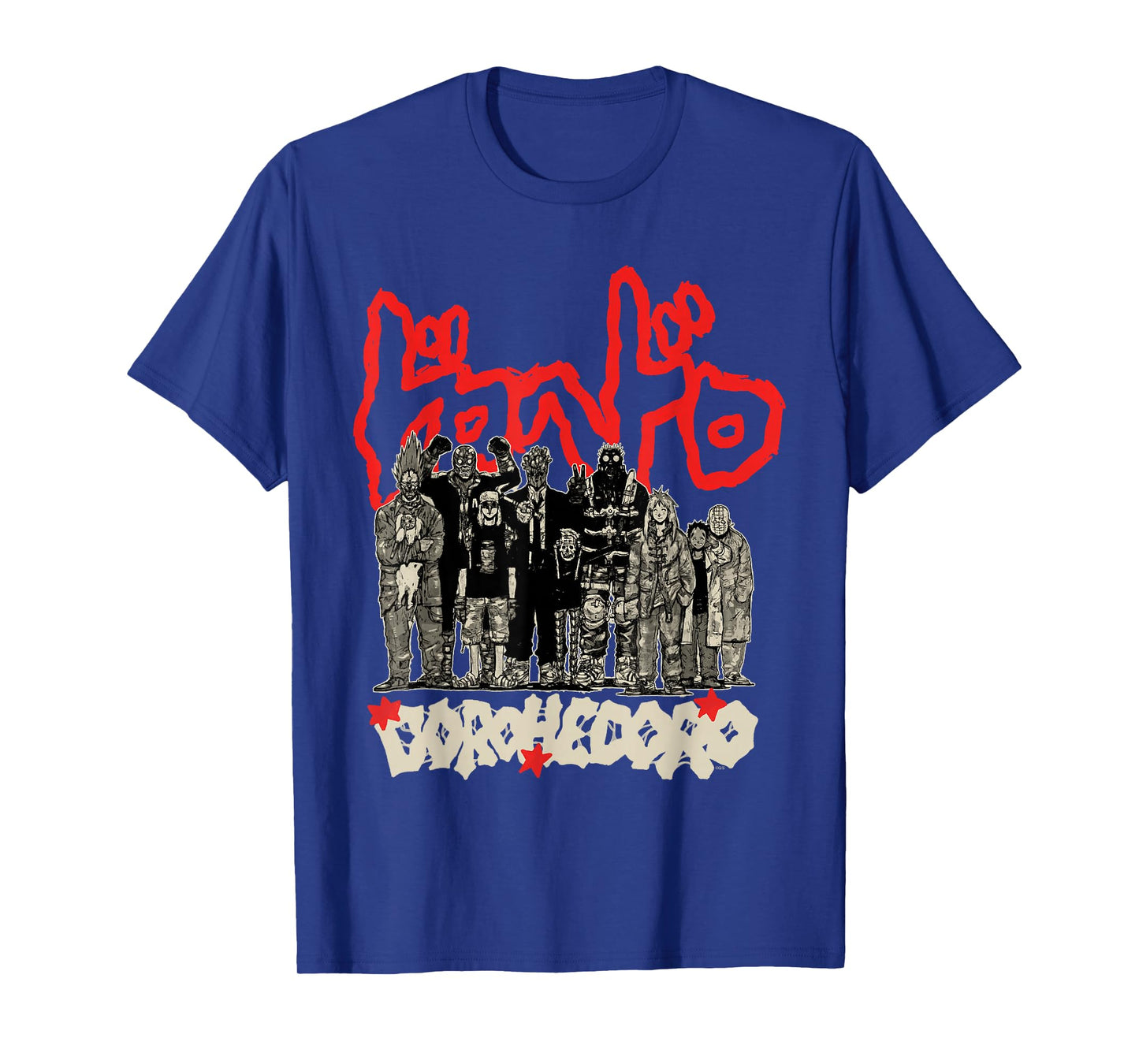 Dorohedoro Group Portrait with Kanji Logo Manga T-Shirt
