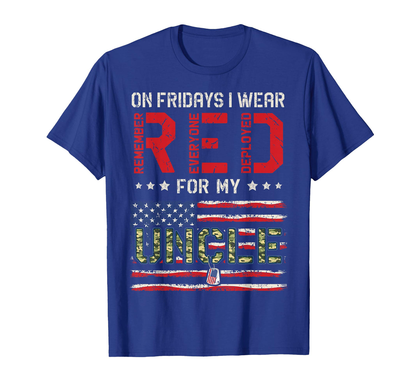 Red Friday for My Uncle Remember Everyone Deployed Boy Girl T-Shirt