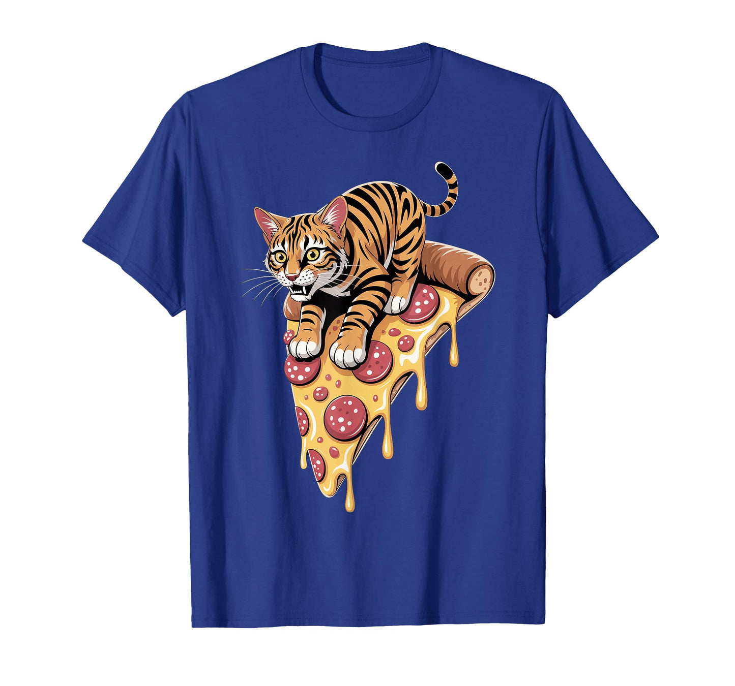 Funny Cat on Pizza T-Shirt