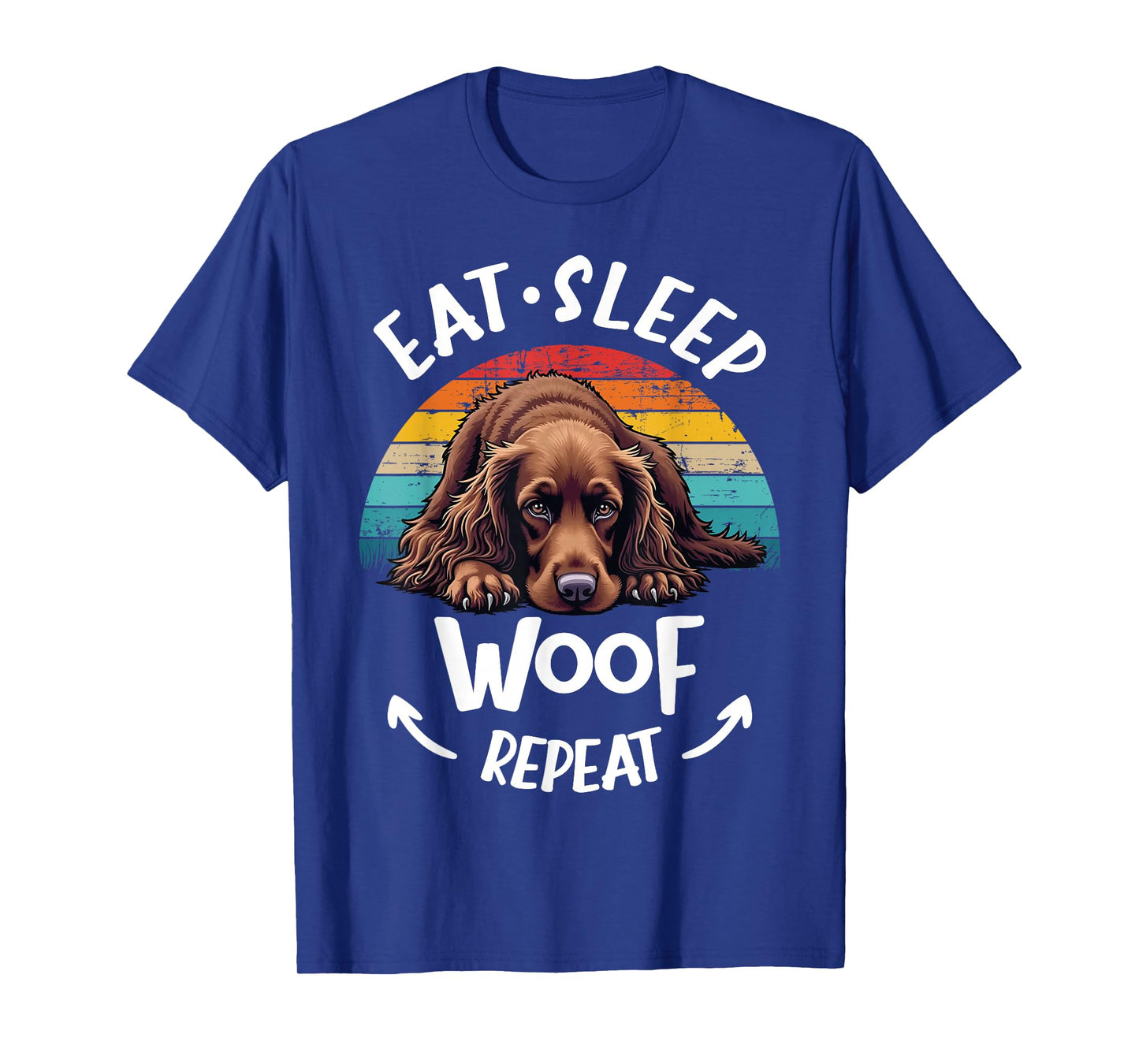 English Cocker Spaniel Dog Eat Sleep Repeat T-Shirt