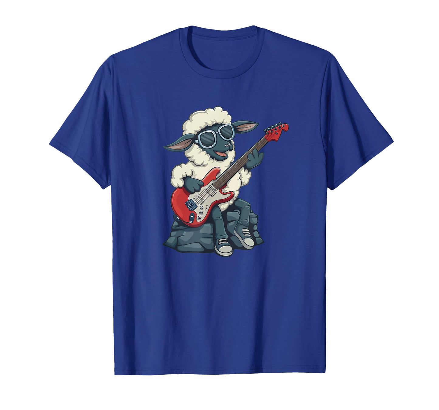 Rock On with Sheep and Electric Guitar Fun T-Shirt