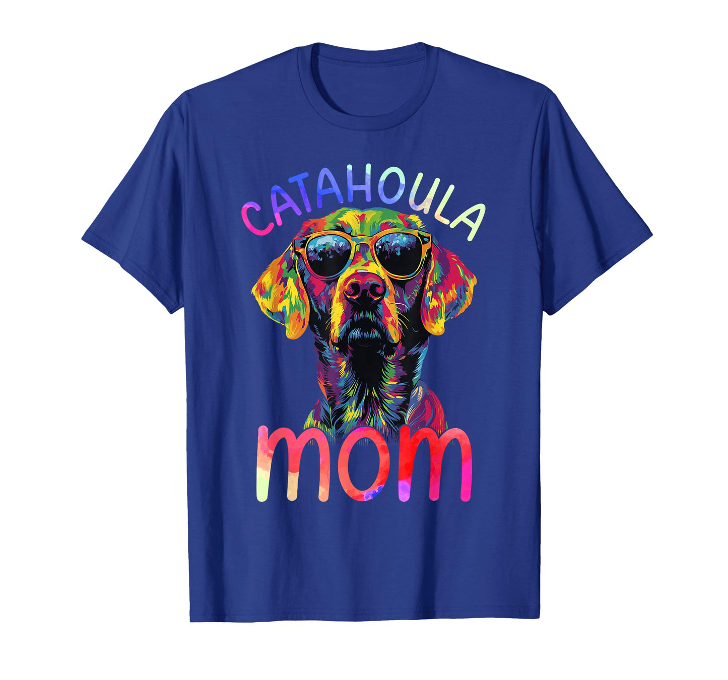 Catahoula Mom Colorful Pop Art Womens Catahoula Leopard Dog T-Shirt