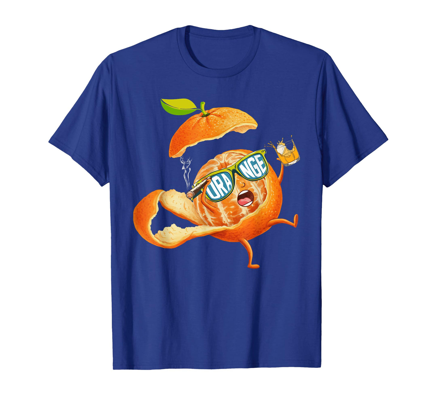 Orange Cute Fruit Relaxing Lazy Funny T-Shirt