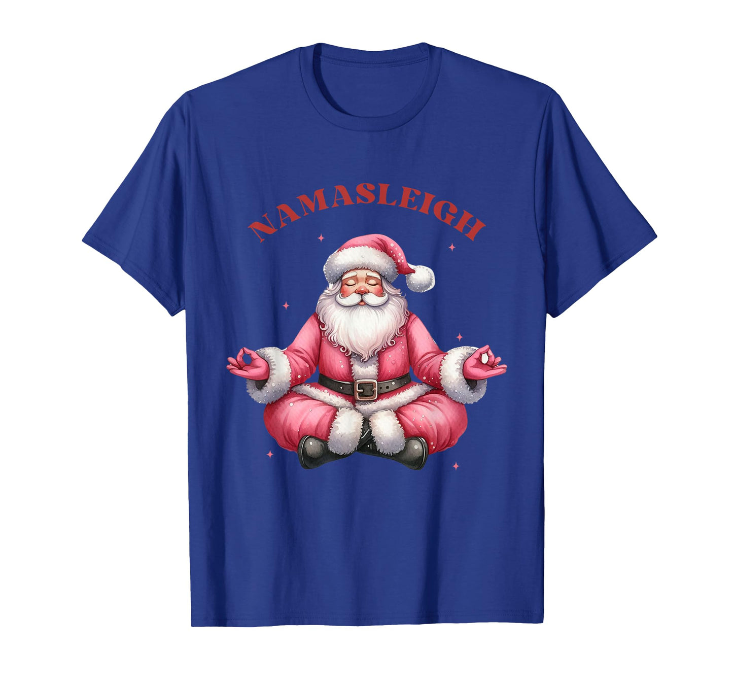 Funny Namasleigh Santa Christmas Yoga T-Shirt