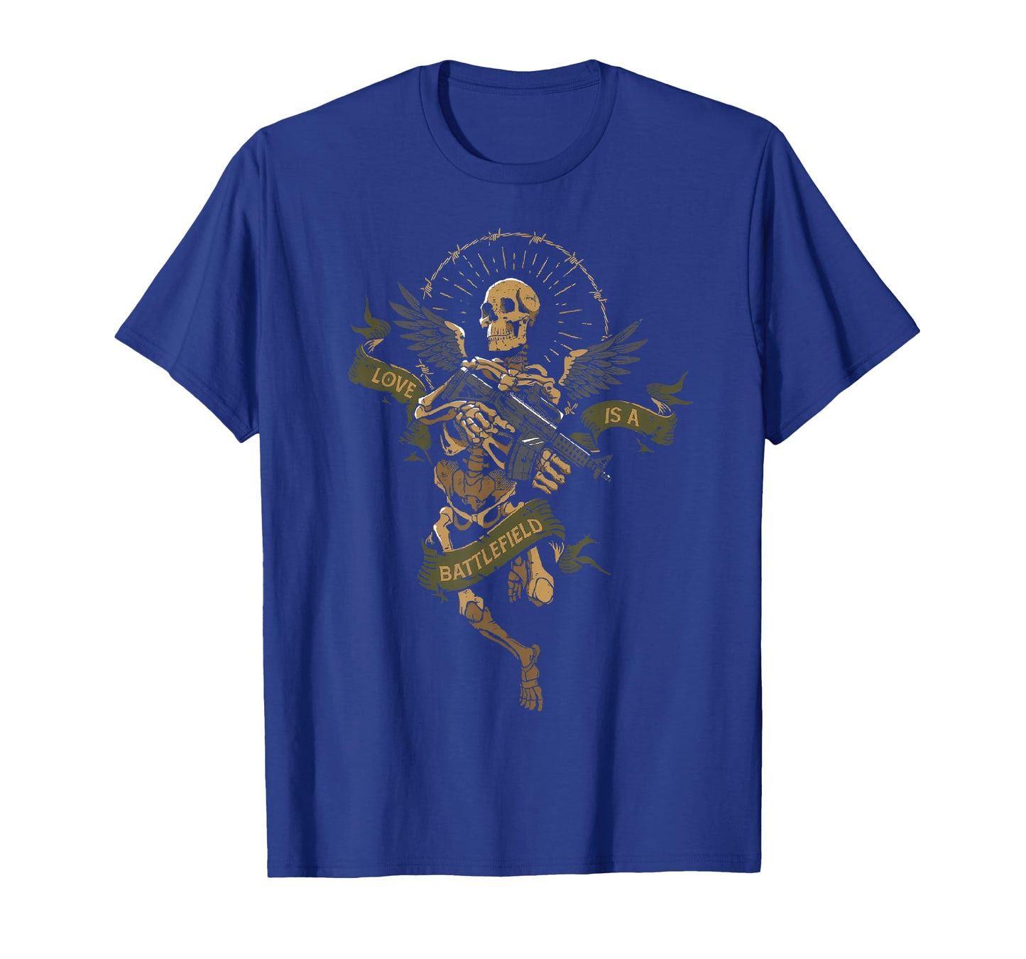Skeleton Love Is A Battlefield T-Shirt
