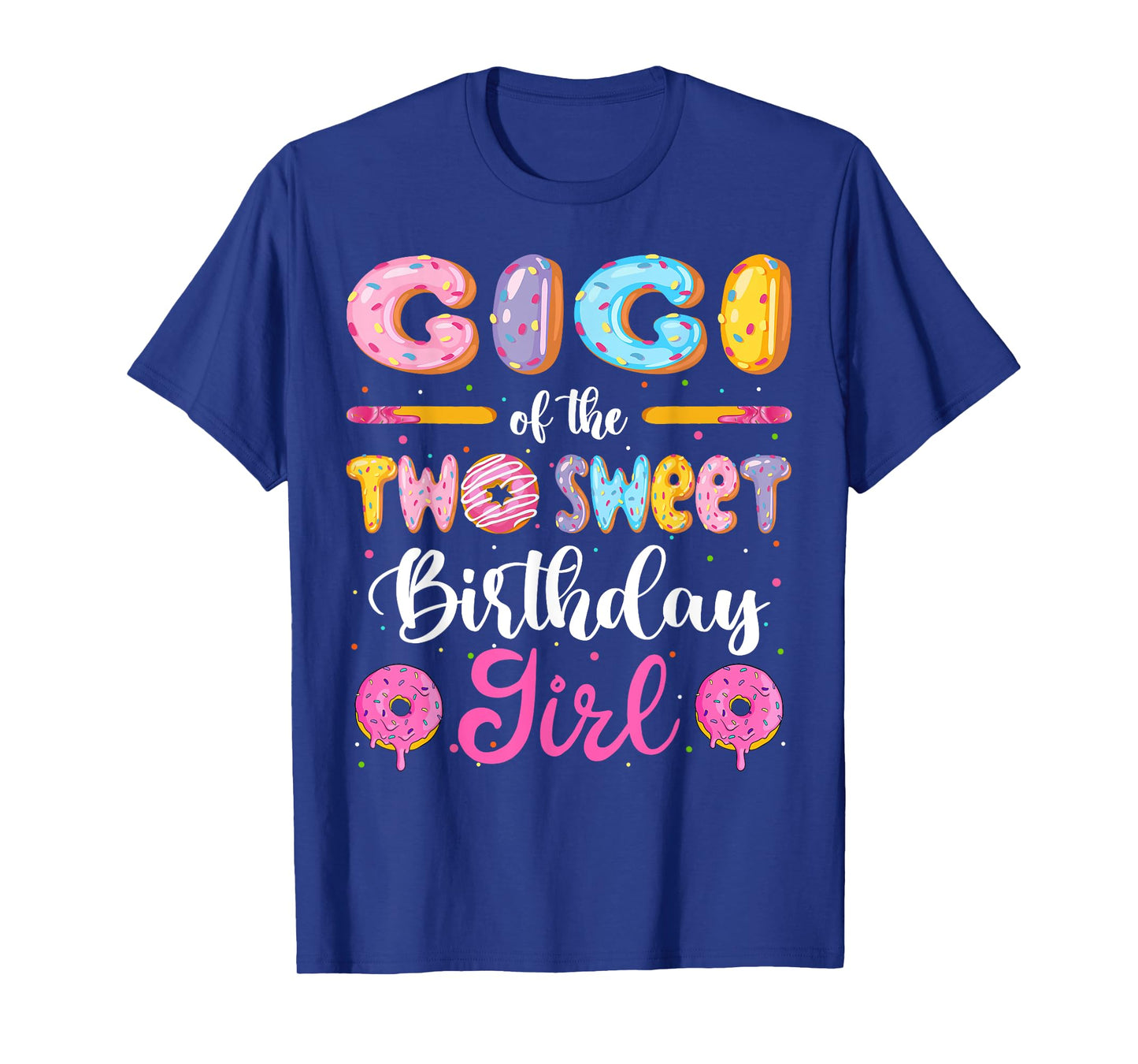 Gigi Of The Two Sweet Birthday Girl Donut 2Nd Birthday T-Shirt