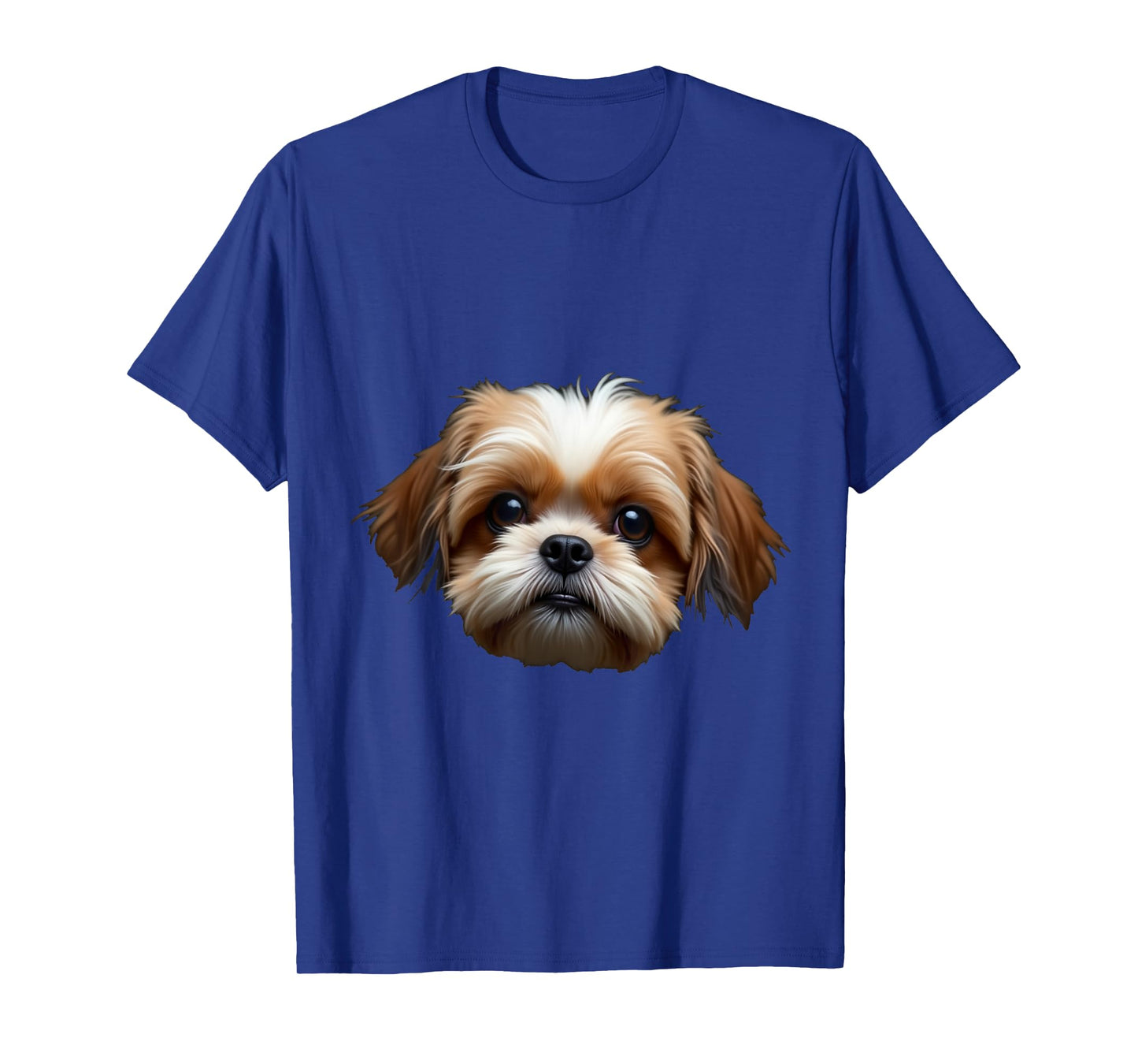 Black Shih Tzu Dog Shih Tzu Face T-Shirt