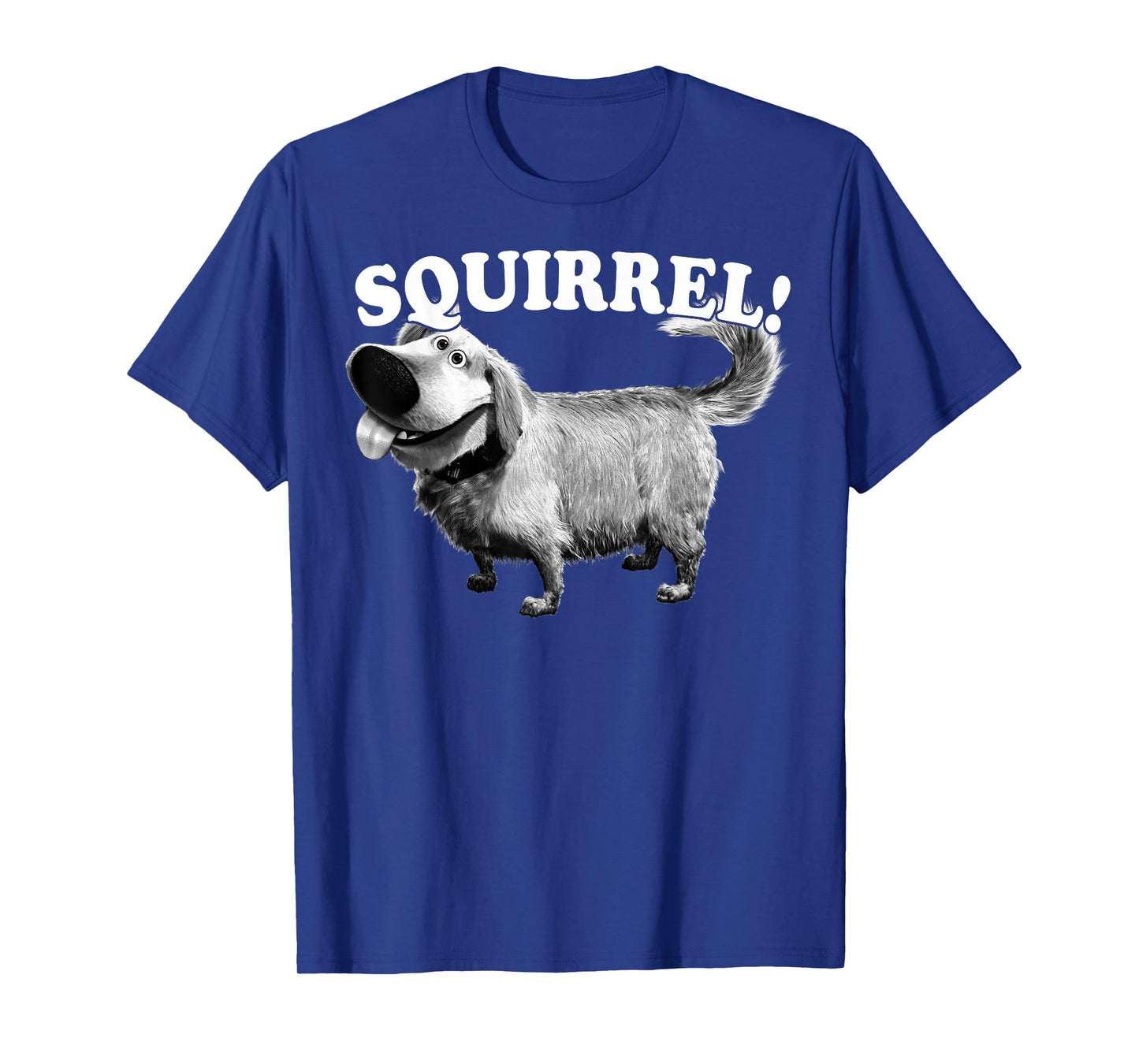 Disney Pixar Up Dug Vintage Squirrel Faded Puppy Logo T-Shirt