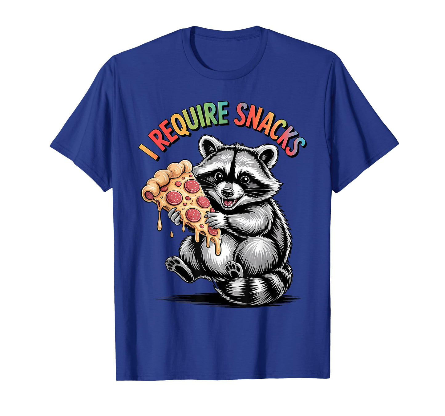 I Require Snacks Raccoon Shirt Funny Christmas Men Women T-Shirt