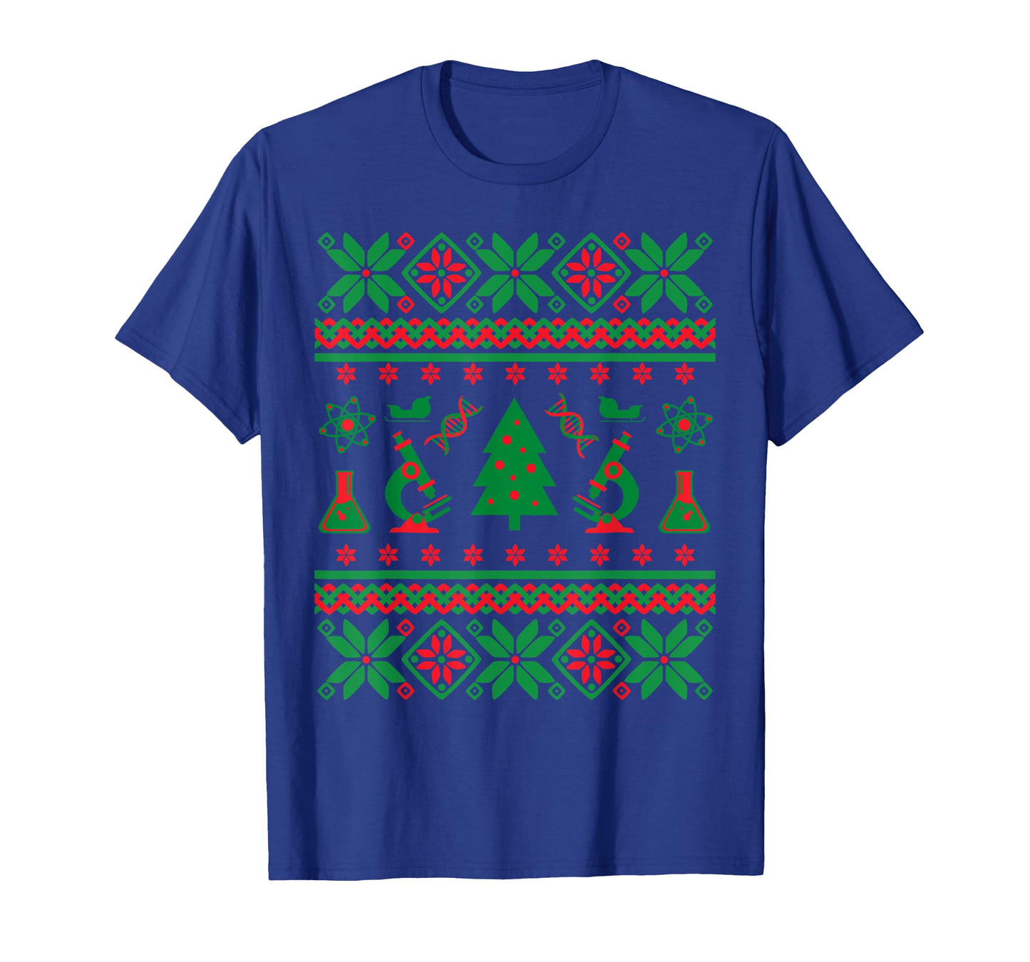 Science Ugly Christmas Sweater - DNA, Chemistry Biology, PCR T-Shirt