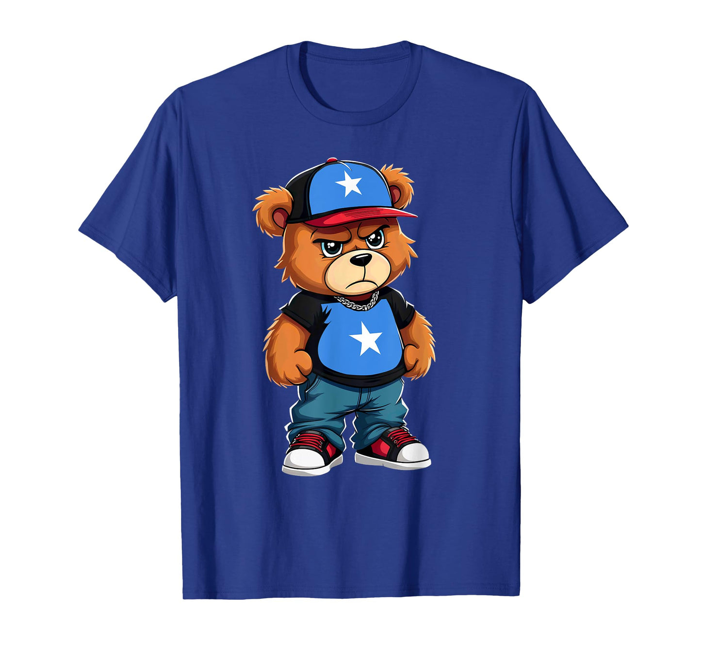 Somali Flag Teddy Bear Somalia Hip Hop T-Shirt