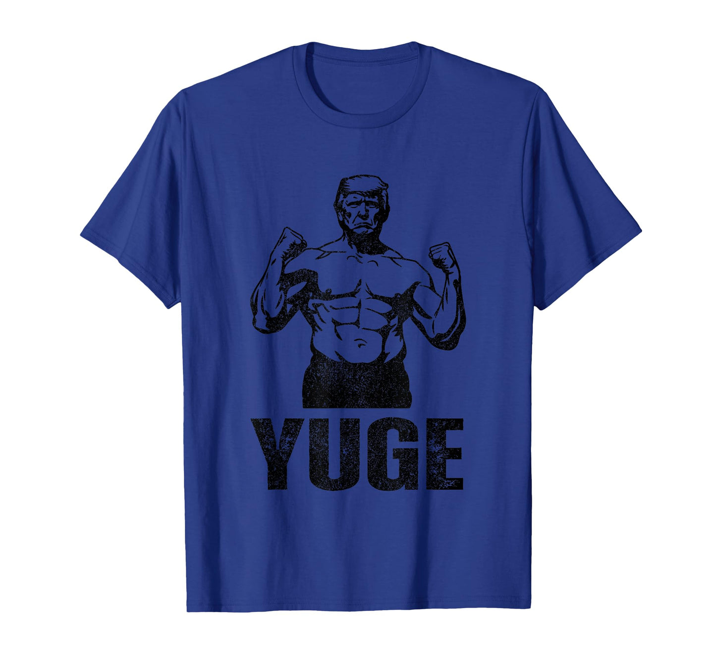Muscle Trump 2024 Yuge Muscular Flex Trump Funny Patriotic Vintage Workout Gym T-Shirt