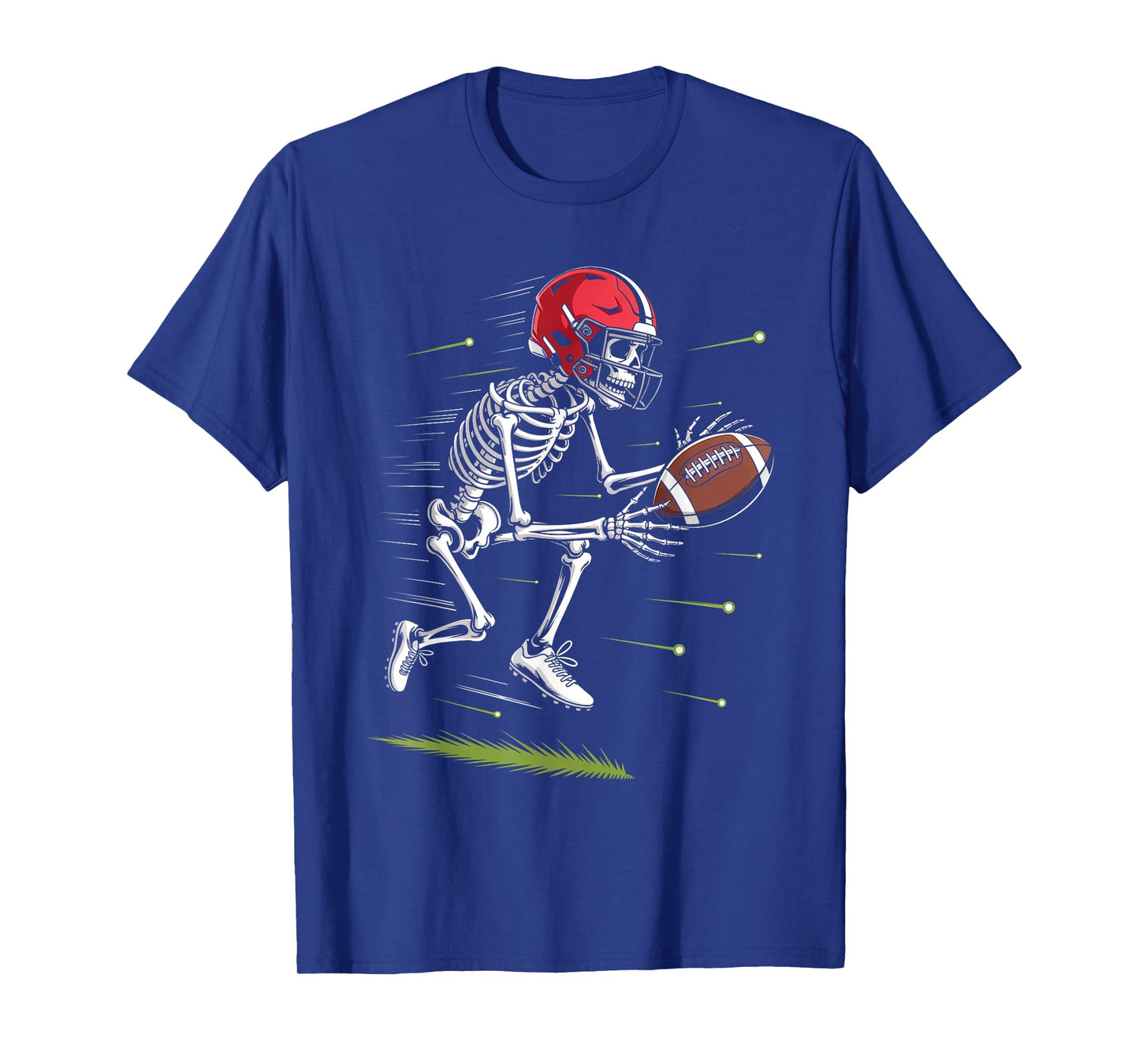 Skeleton Football Halloween Costume Funny Men Boys Kids Tee T-Shirt