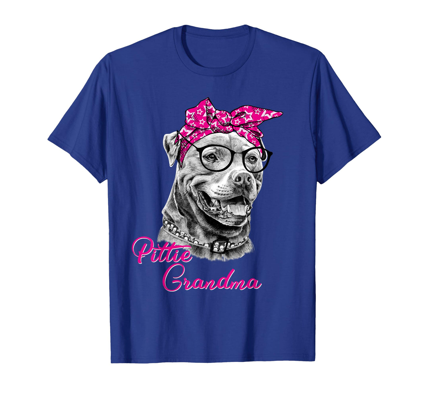 Pittie Grandma T-Shirt Cute Funny American Pitbull Dog Mom T-Shirt