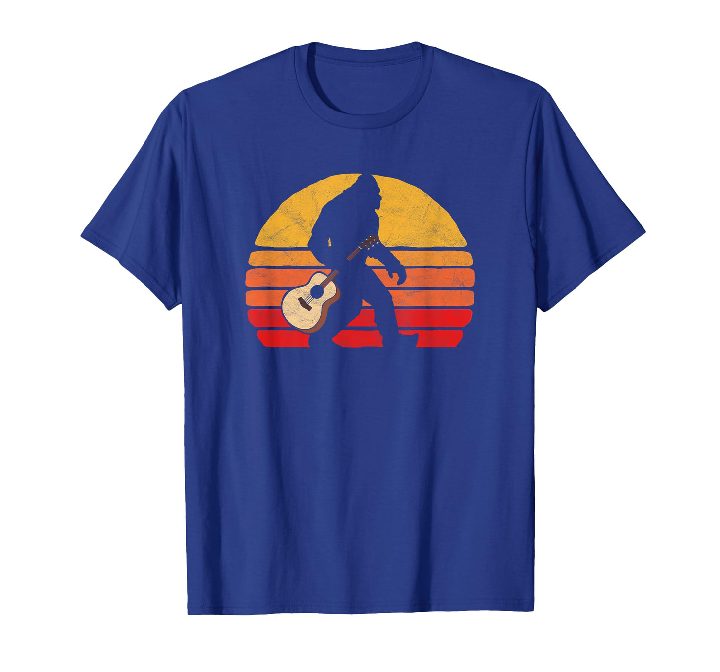 Bigfoot & Acoustic Guitar Country Rock Bluegrass Music T-Shirt