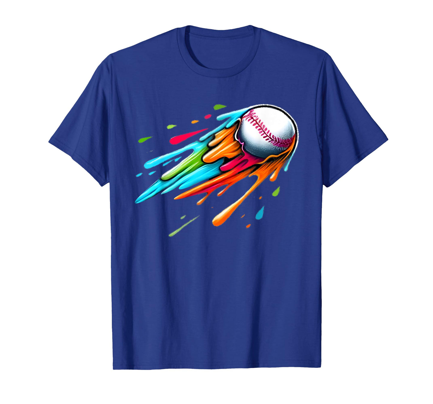 Baseball Home Plate Dripping Ice Cream Drip Player Boys T-Shirt