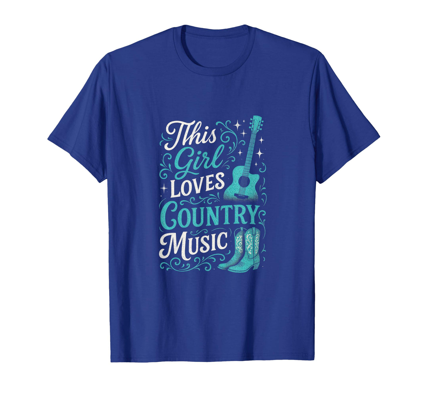 Country Music Guitar Boots Western Singer T-Shirt