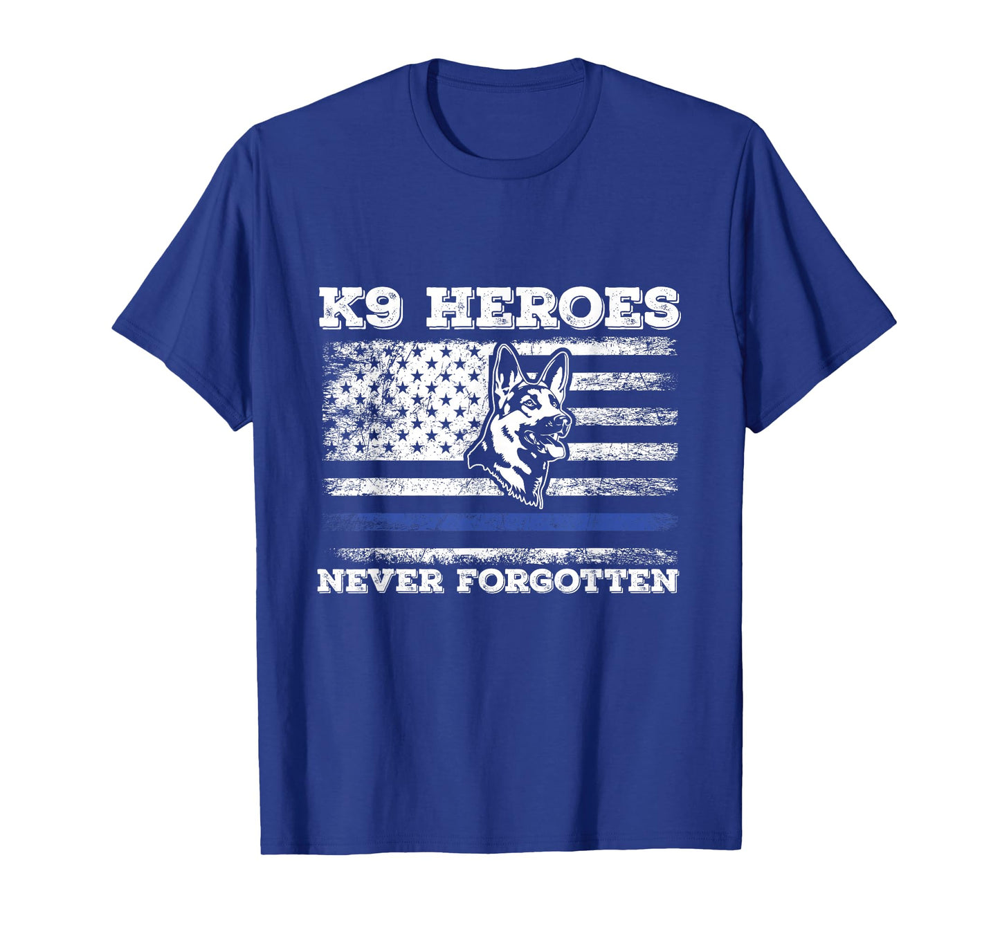 K9 Veteran Military Working Dog USA US Flag K9 Veterans Day T-Shirt