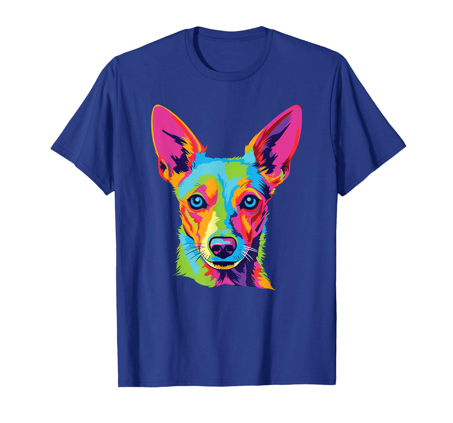Watercolor Colorful Portuguese Podengo Pequeno Dog T-Shirt