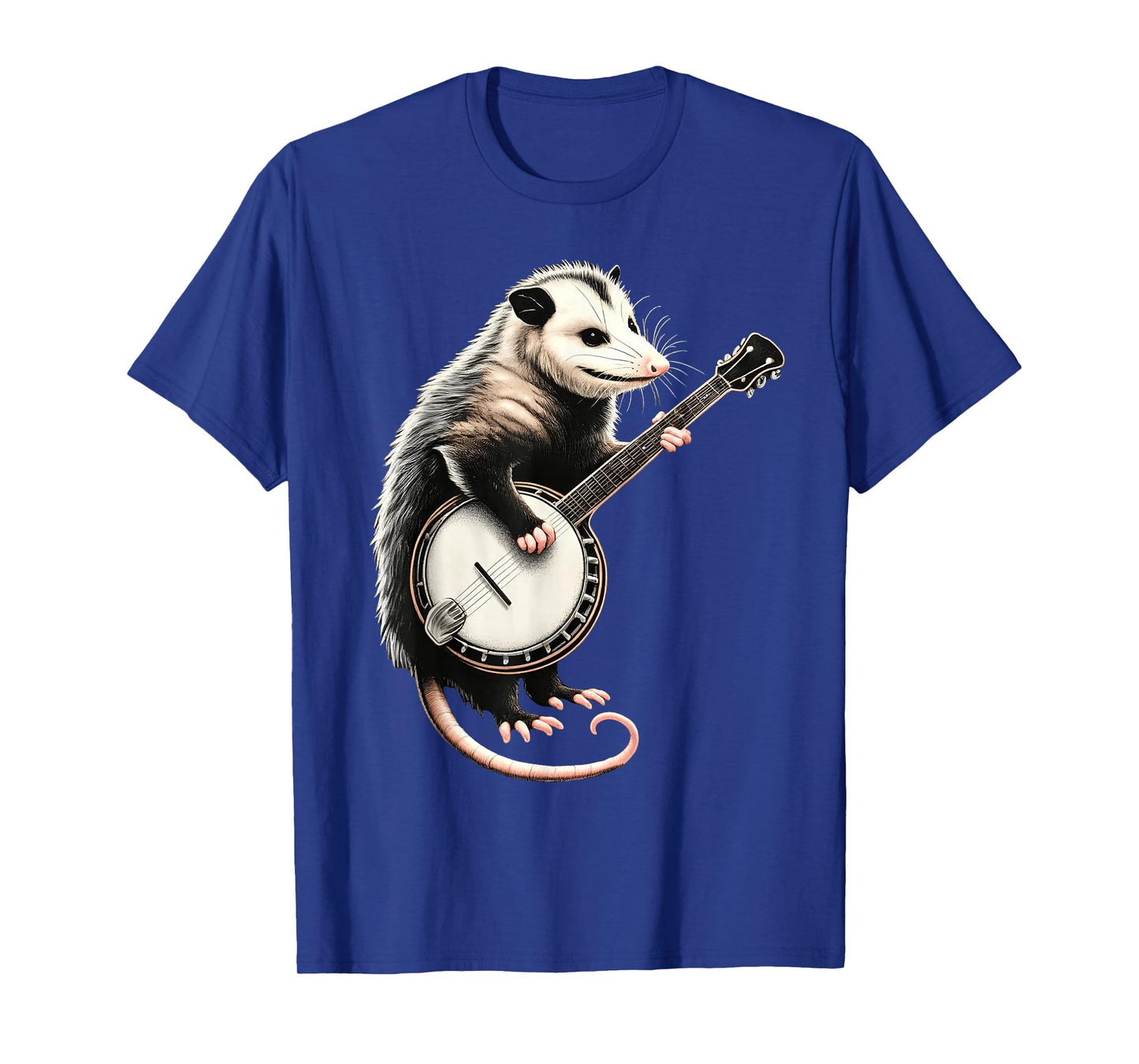 Opossum Playing Banjo Guitar Funny Possums T-Shirt